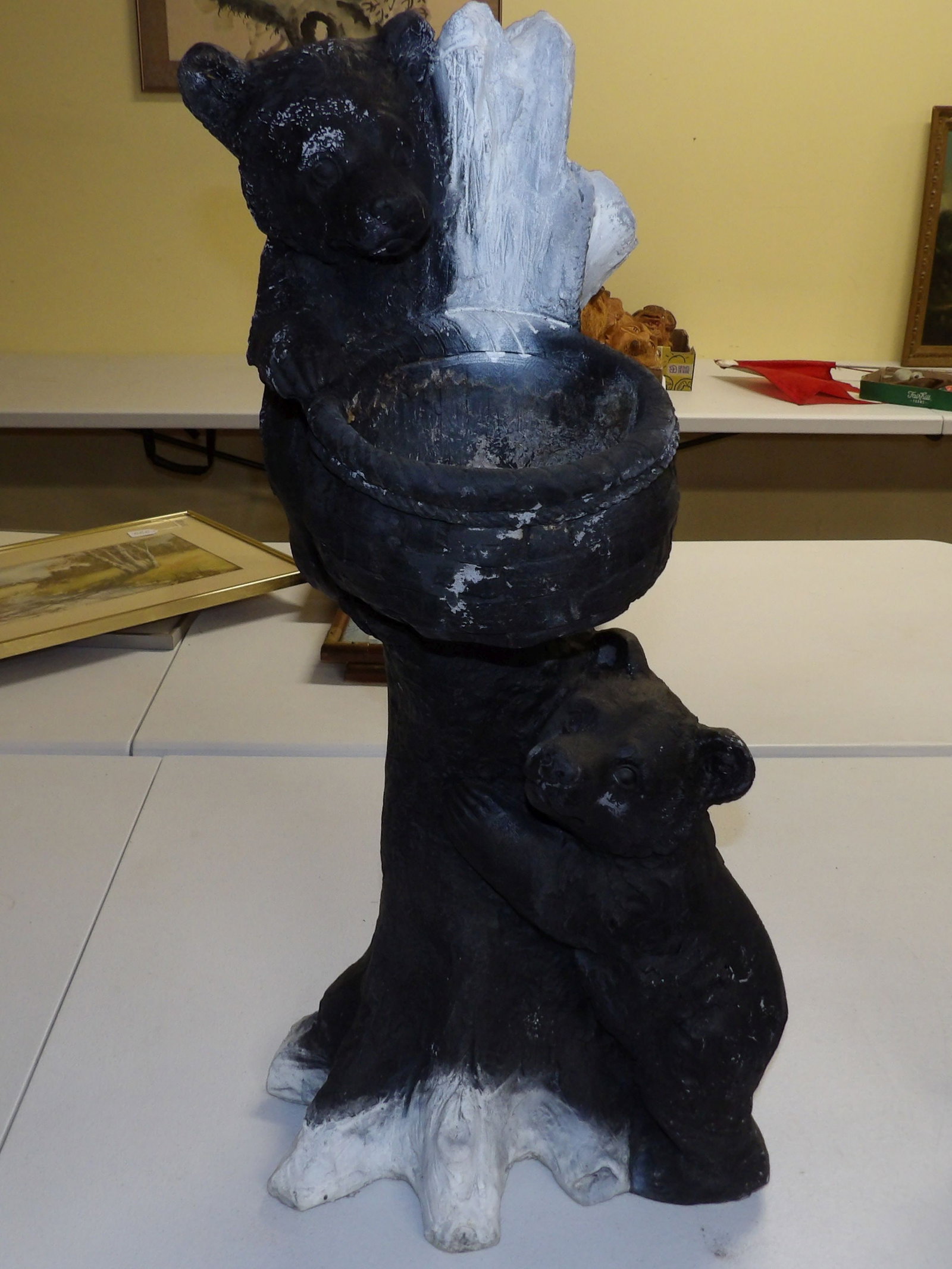 Black Bear Garden Statue - 4