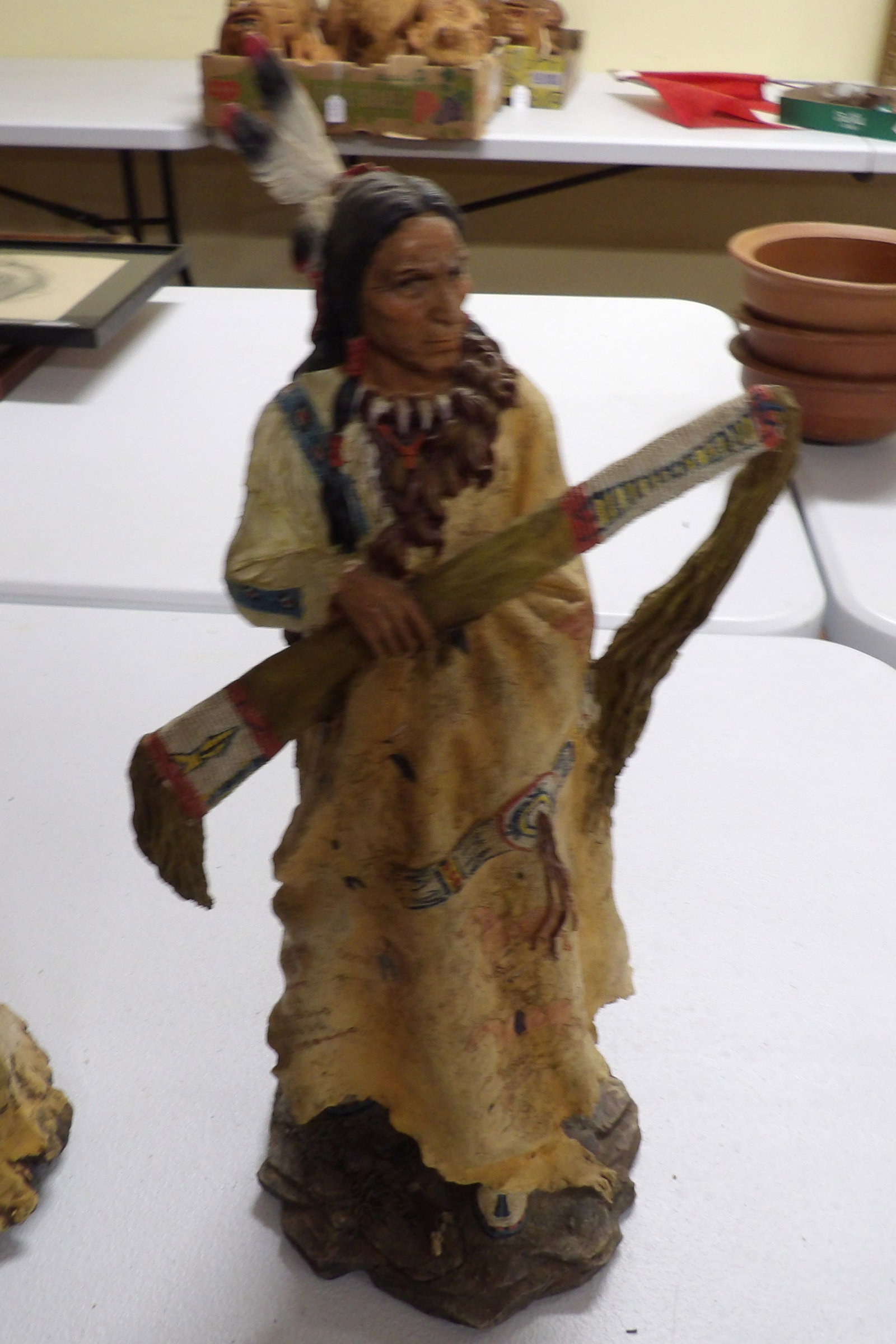 2 PCS.-Native American Figures - 2