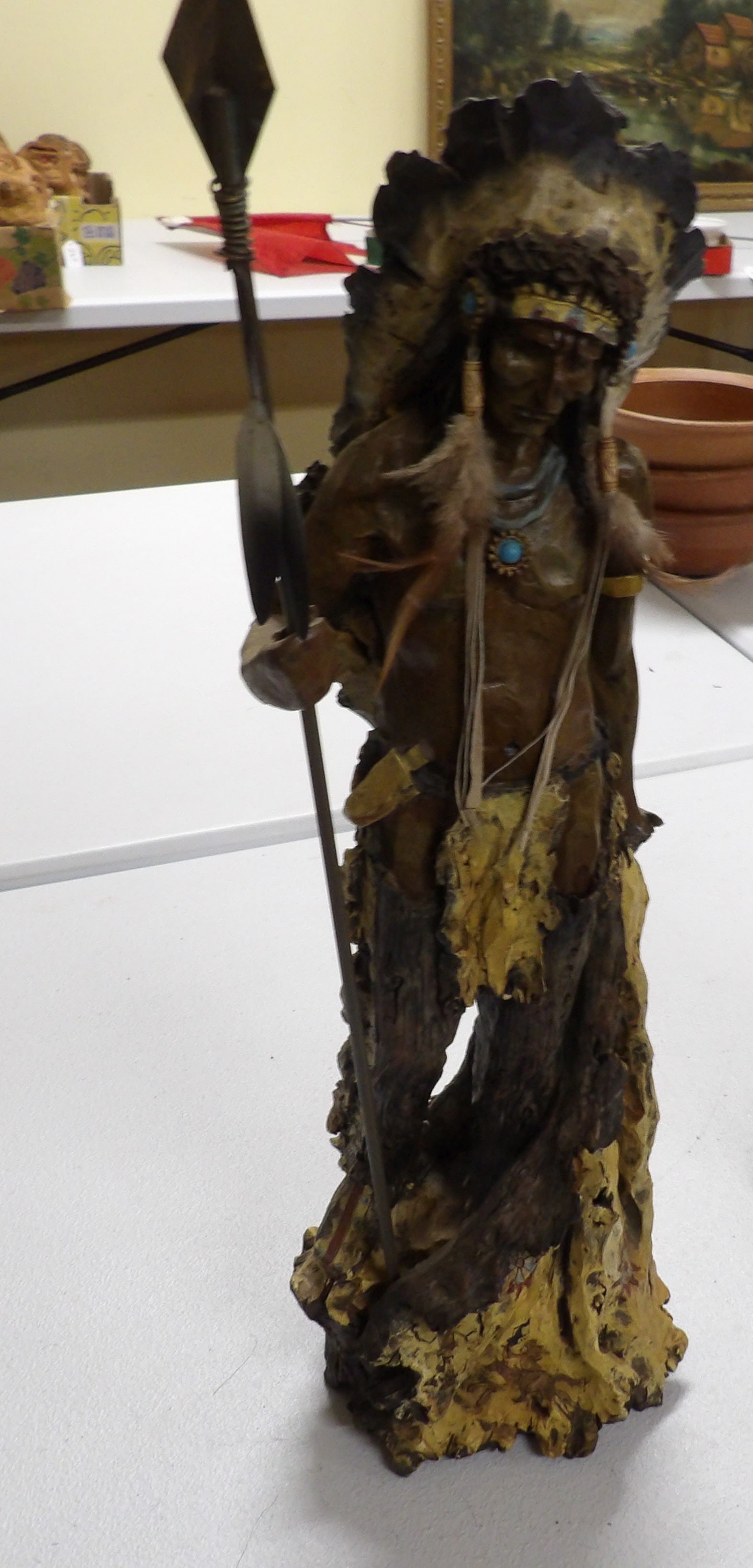 2 PCS.-Native American Figures - 3