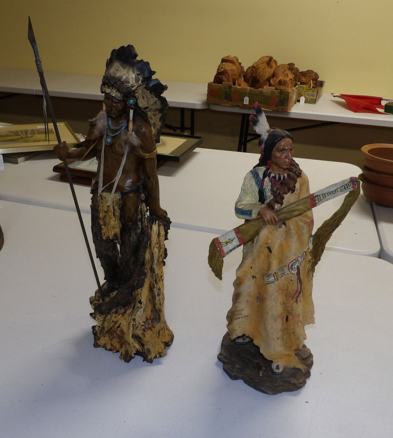 2 PCS.-Native American Figures - 4
