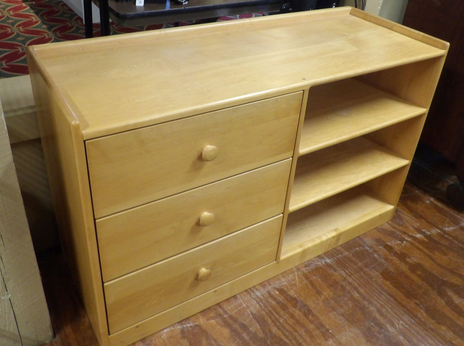 Hardwood Desk/Dresser: Beautiful Hardwood Desk/Dresser, 29" High X 4' Long, Very Solid, Like New. All measurements approximate. Please see photos for condition and details. Selling as is from 04281.