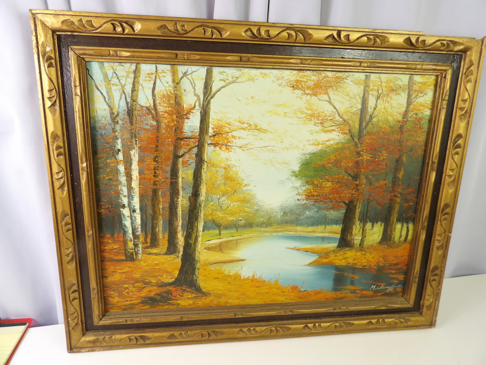 Vintage Autumn Landscape Painting (1 of 3)