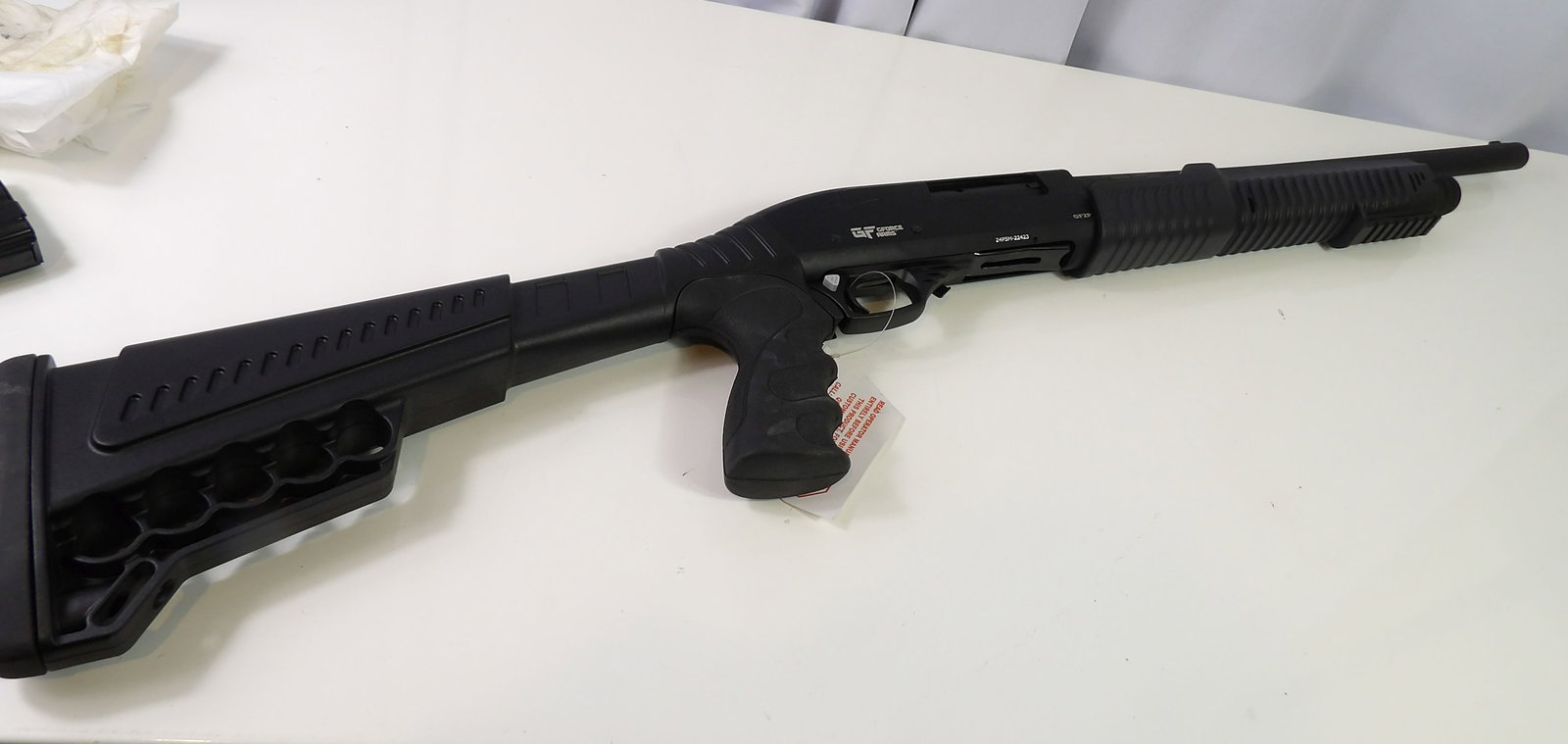 G Force Arms Model GF2P 12 Gauge: G Force Arms Model GF2P "New" 12 Gauge . Firearms produced after 1898 have to be sold through an FFL dealer. We are working with Ship Happens (231 Main Street in Norway, ME). All firearms requiring a 