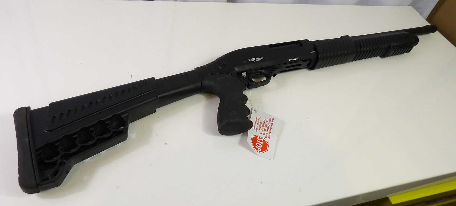 G. Force Arms GF2P 12 Gauge: G. Force Arms GF2P 12 Gauge "New". Firearms produced after 1898 have to be sold through an FFL dealer. We are working with Ship Happens (231 Main Street in Norway, ME). All firearms requiring a backgr