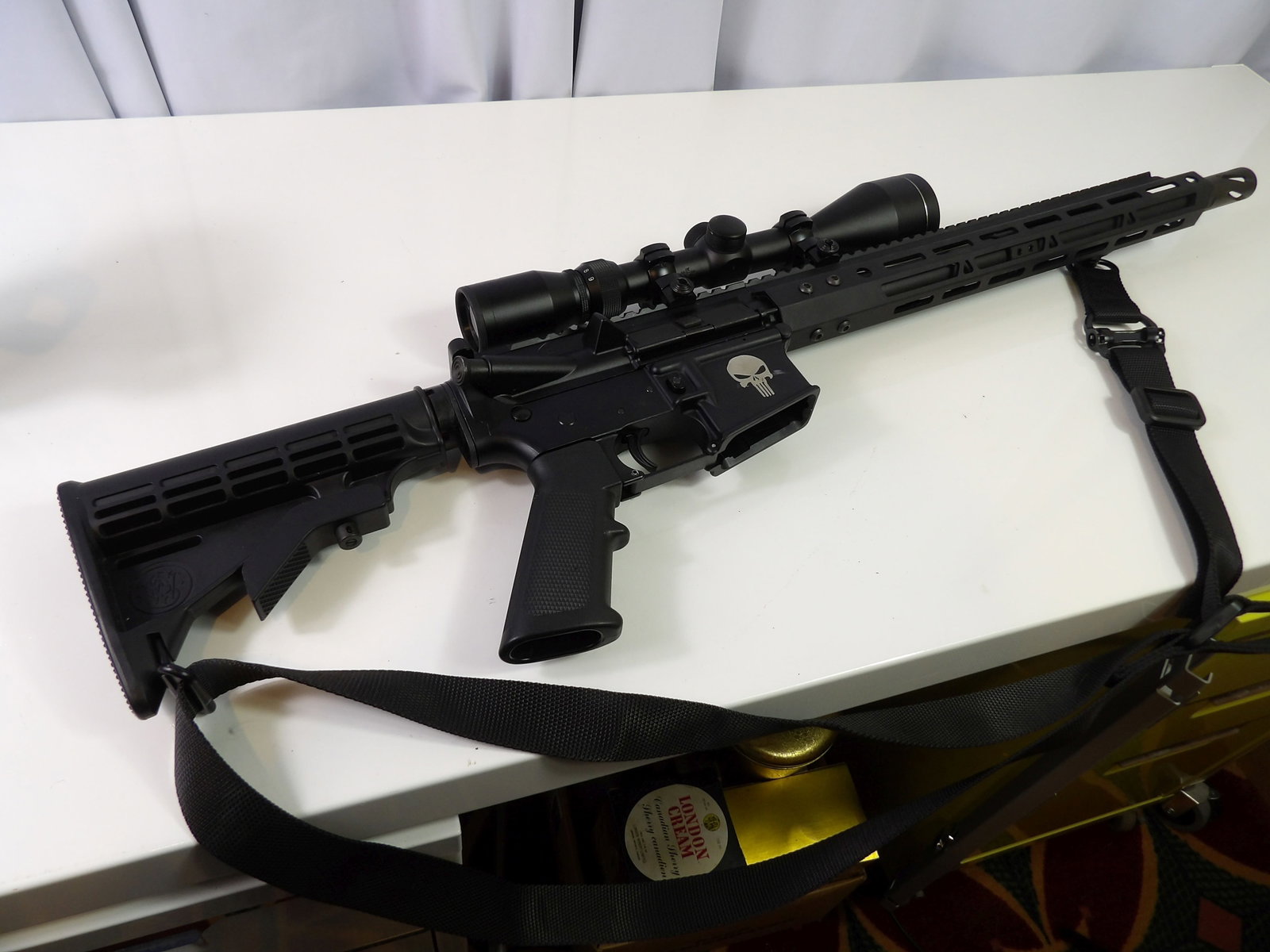 Anderson AM15 223 Multi Caliber with Scope: Anderson AM15 223 Multi Caliber with Tasco Scope. Firearms produced after 1898 have to be sold through an FFL dealer. We are working with Ship Happens (231 Main Street in Norway, ME). All firearms req