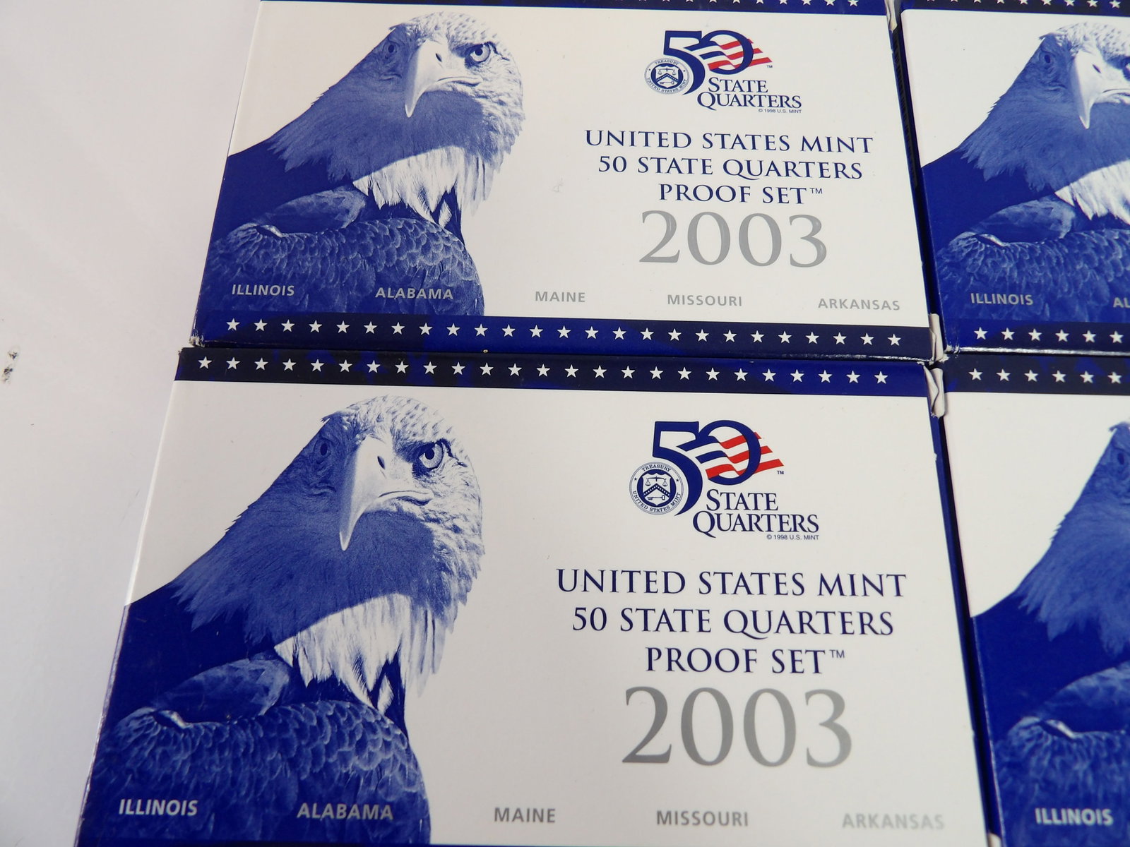 5 Sets - 2003 U.S. Mint State Quarters Proof Sets - 2