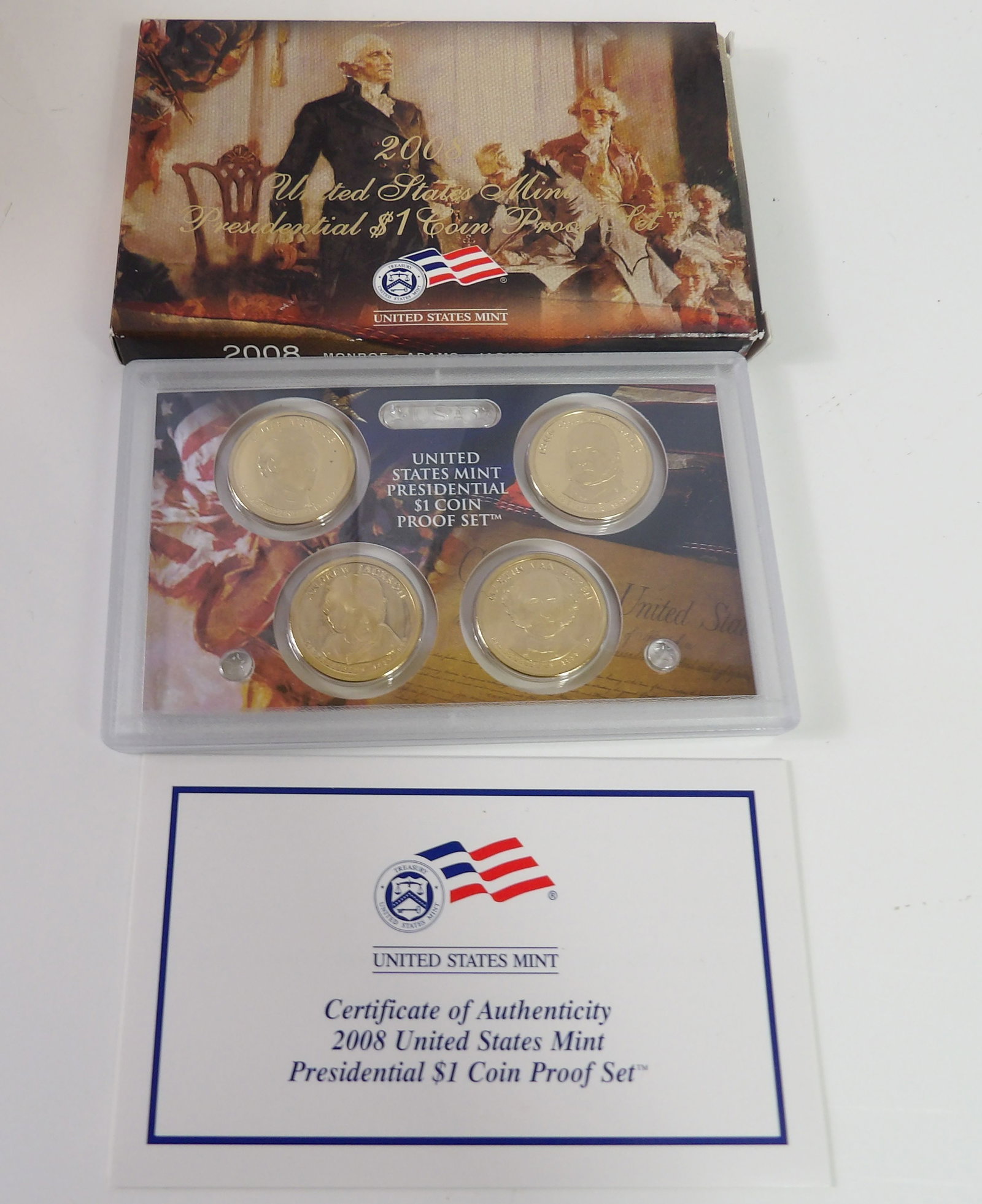 2008 U.S. Mint Presidential $1 Coin Proof Set (1 of 4)