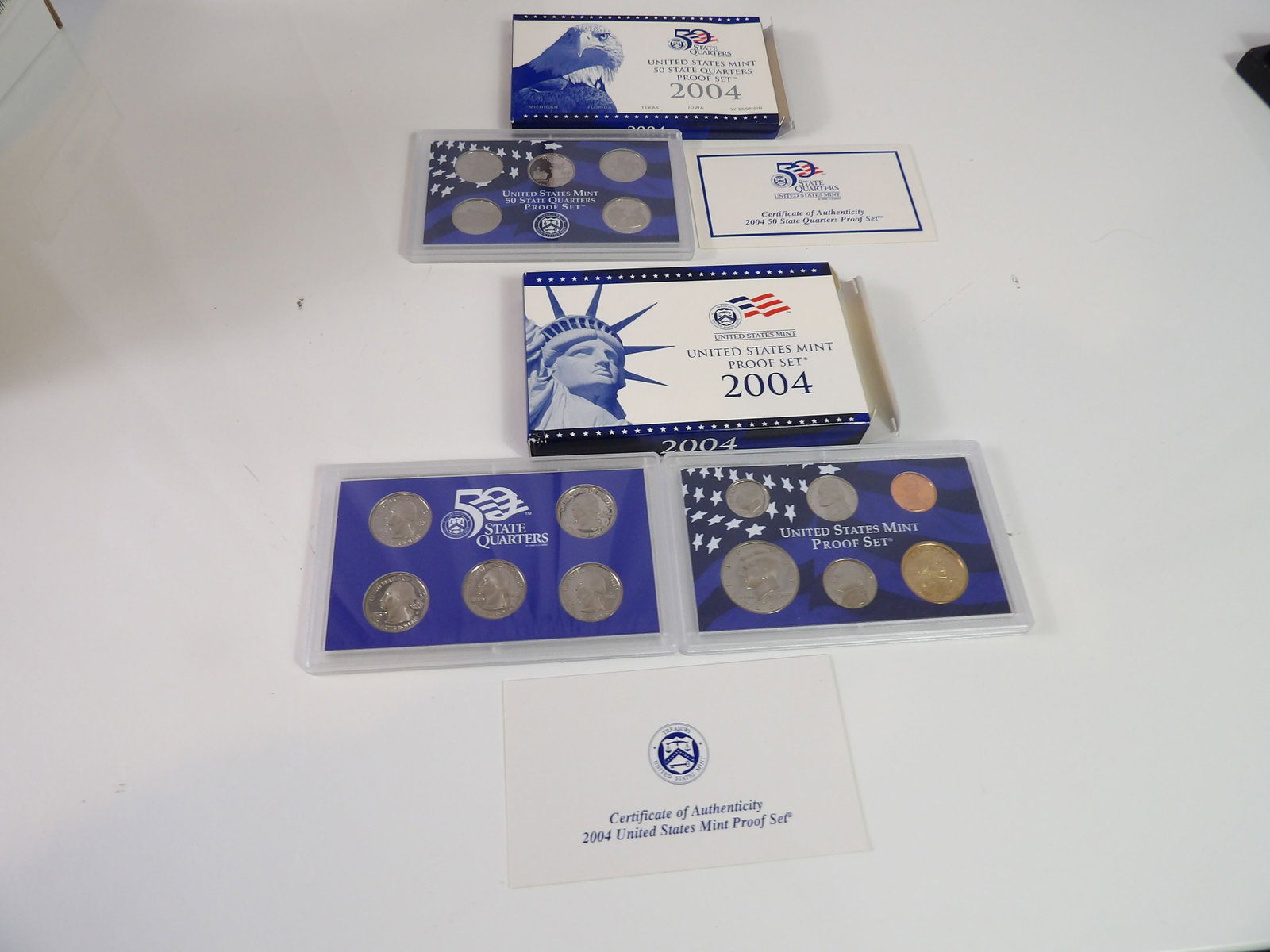 2004 U.S. Mint Proof Set & 50 State Quarter Proof Set (1 of 4)