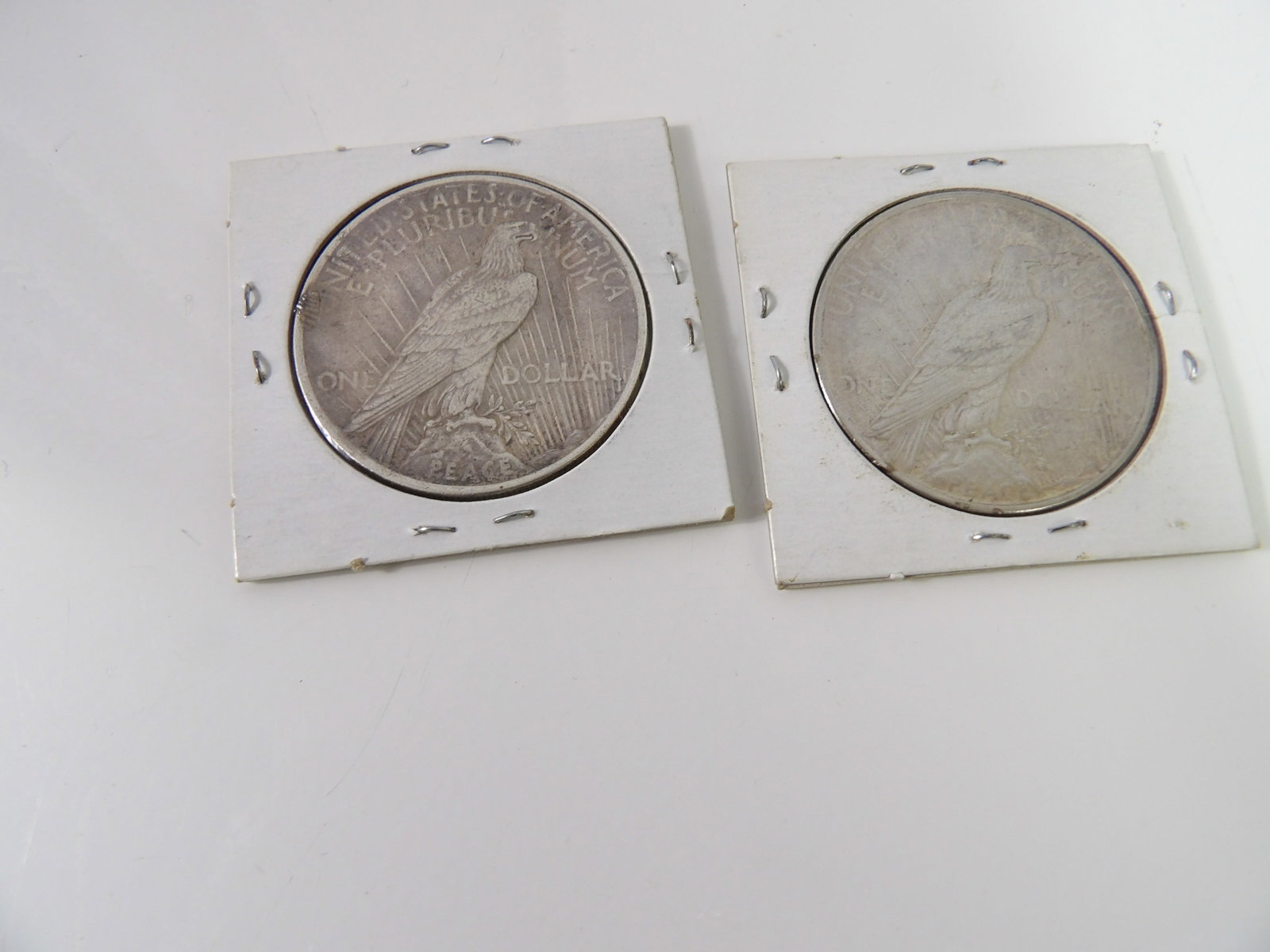 2 1922 Peace Dollars - 4