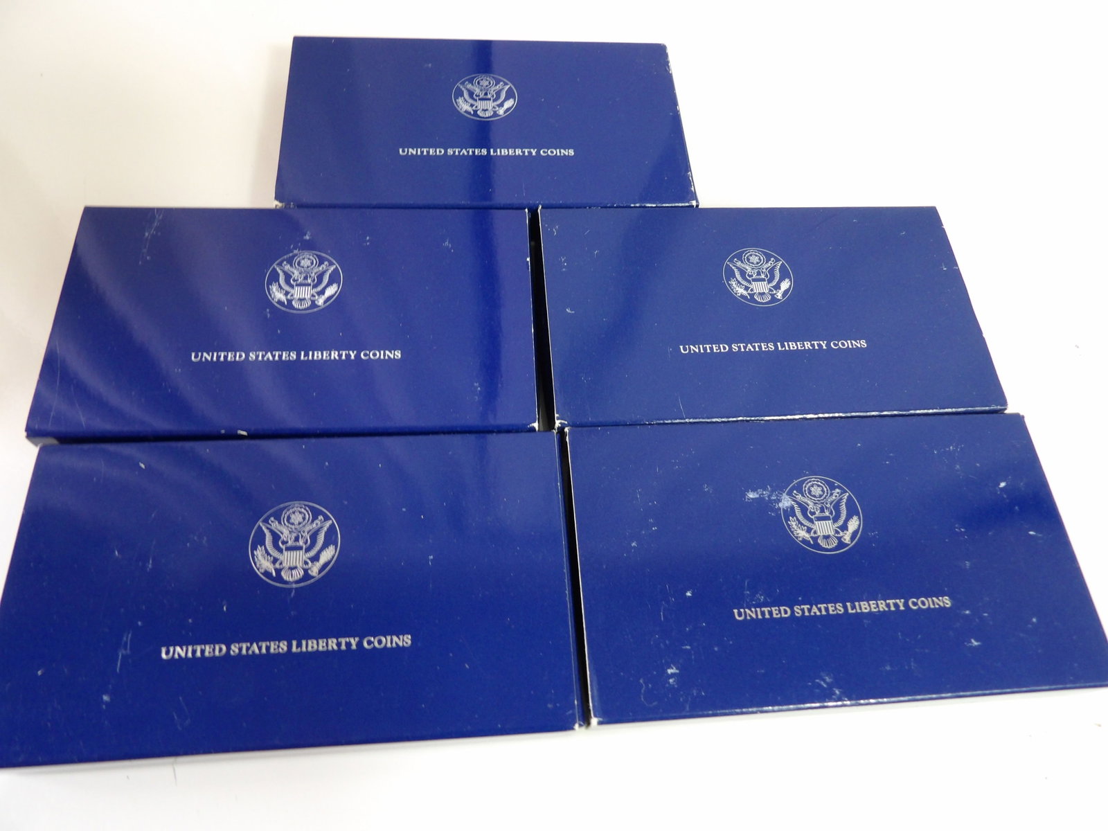 5 Sets - 1986 U.S. Liberty Coins With Silver Dollar (1 of 5)