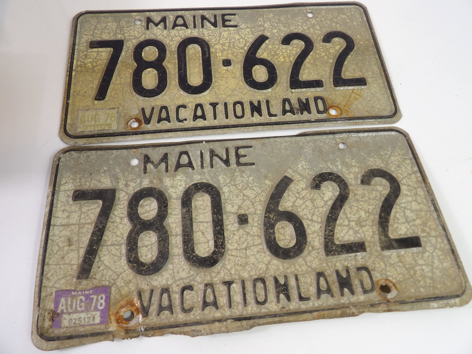 Pair of Maine License Plates (1 of 3)