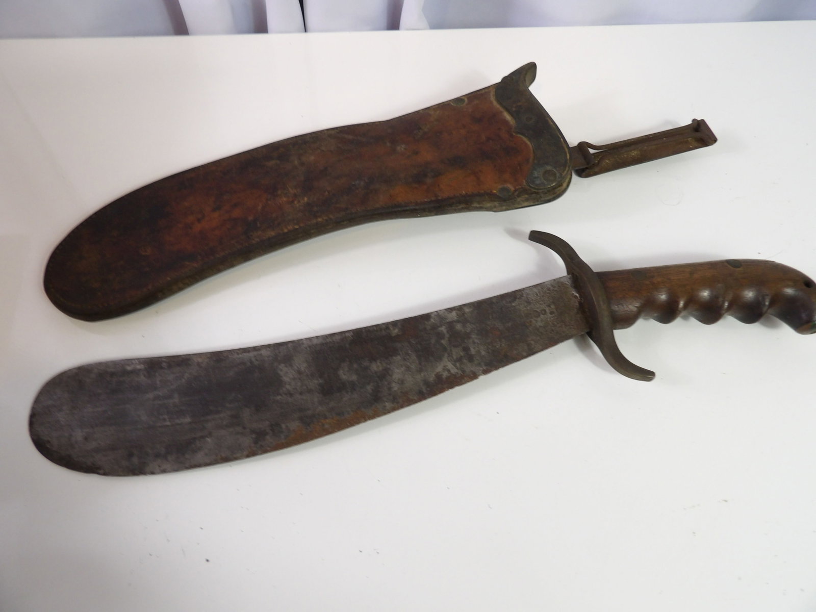 WWI Army Hospital Corp Bolo Knife with Scabbard, 1914 (1 of 6)
