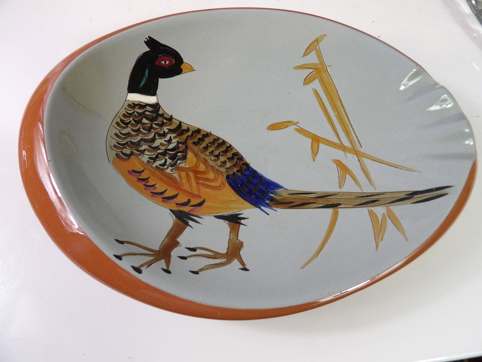 Vintage Stangl Pottery Pheasant Ashtray (1 of 4)