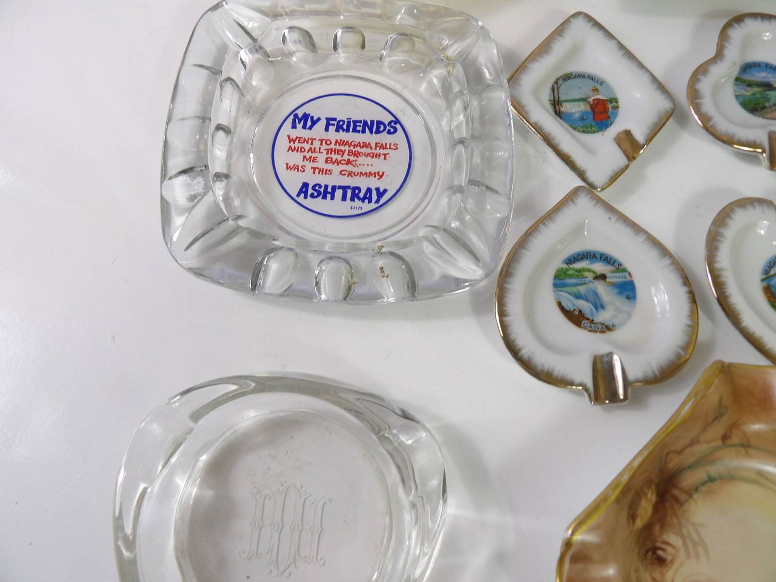 9 PCS.-Early Ashtrays - 5