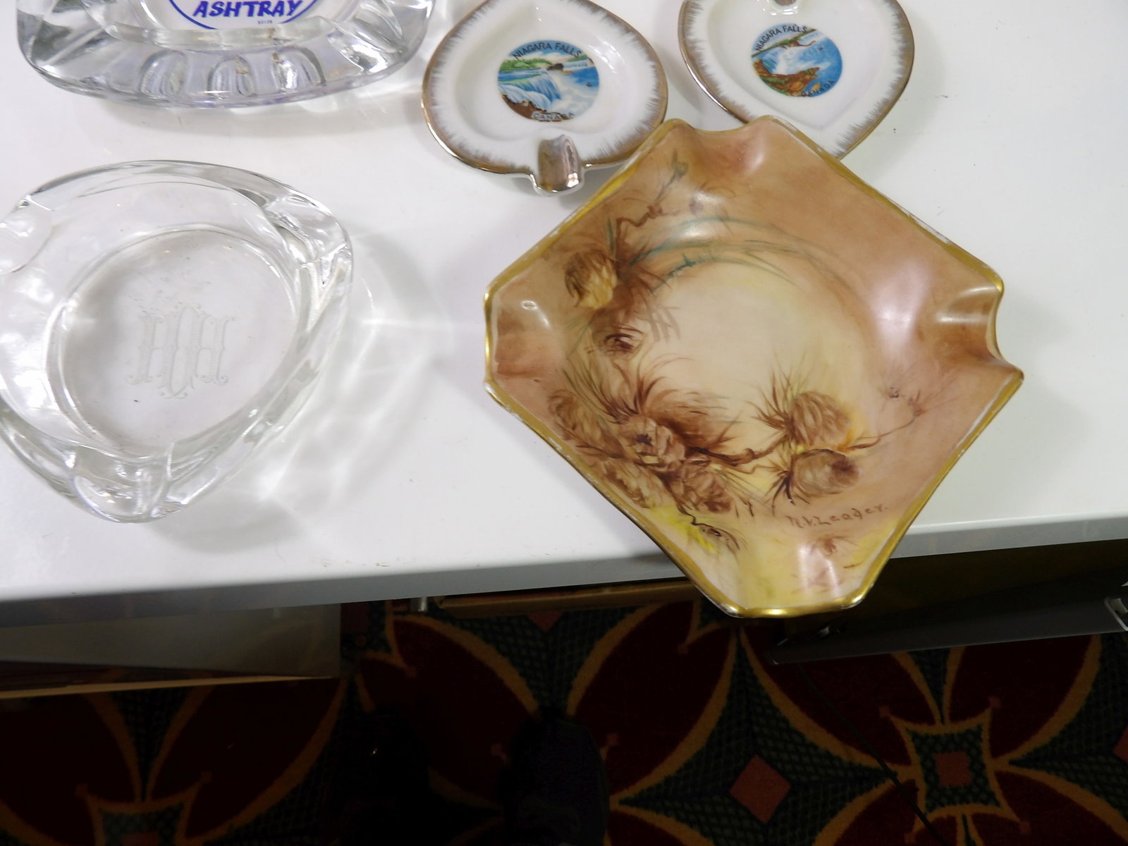 9 PCS.-Early Ashtrays - 6