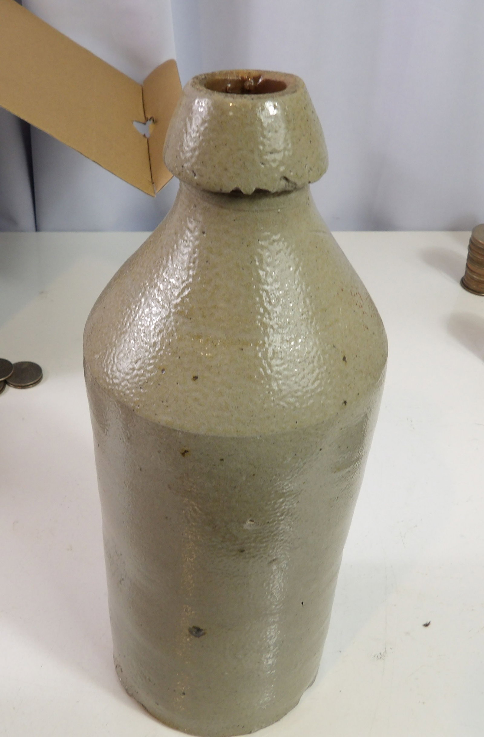Antique Stoneware Beer Bottle (1 of 4)
