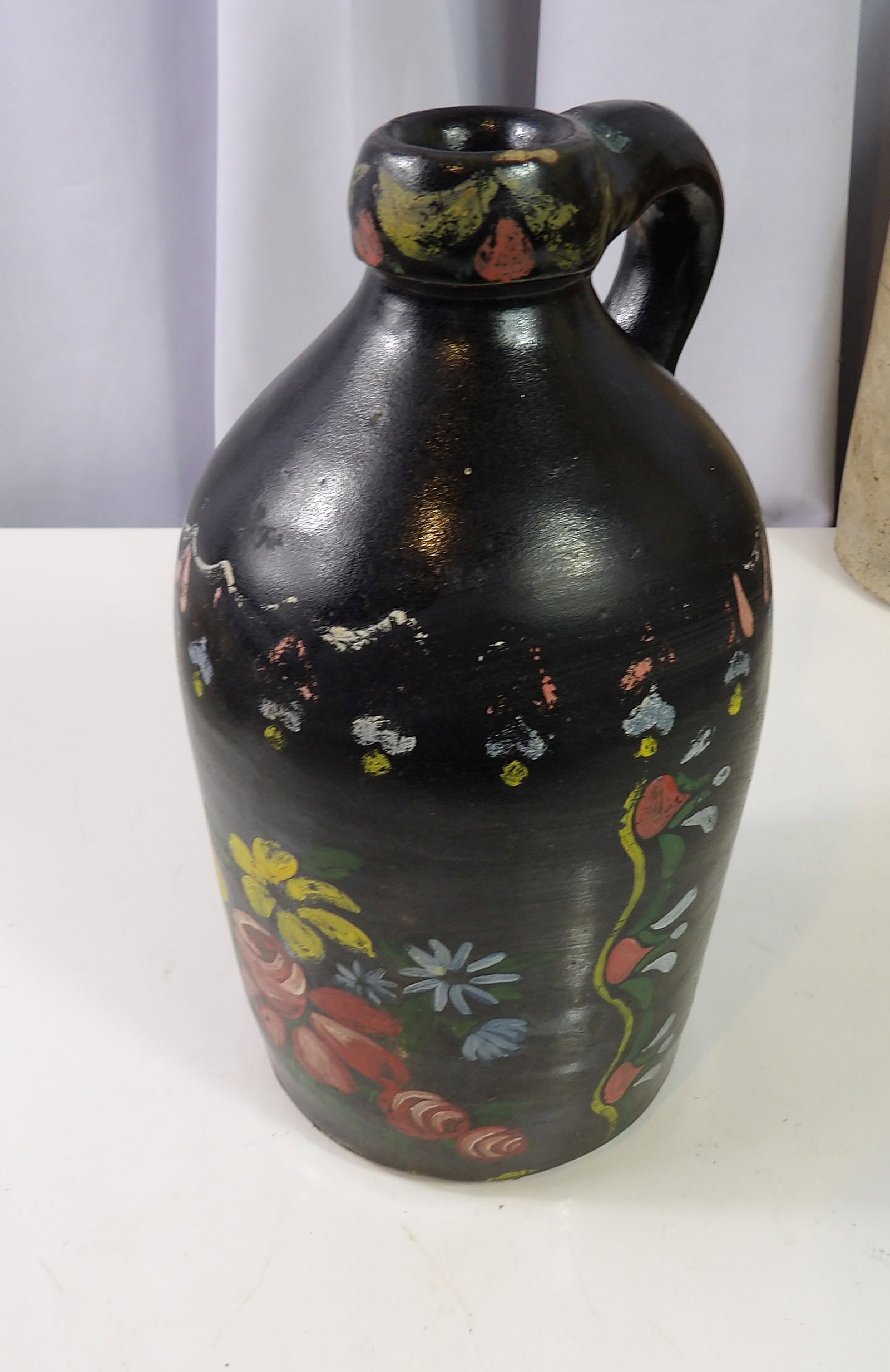 Hand Painted Stoneware Jug (1 of 3)