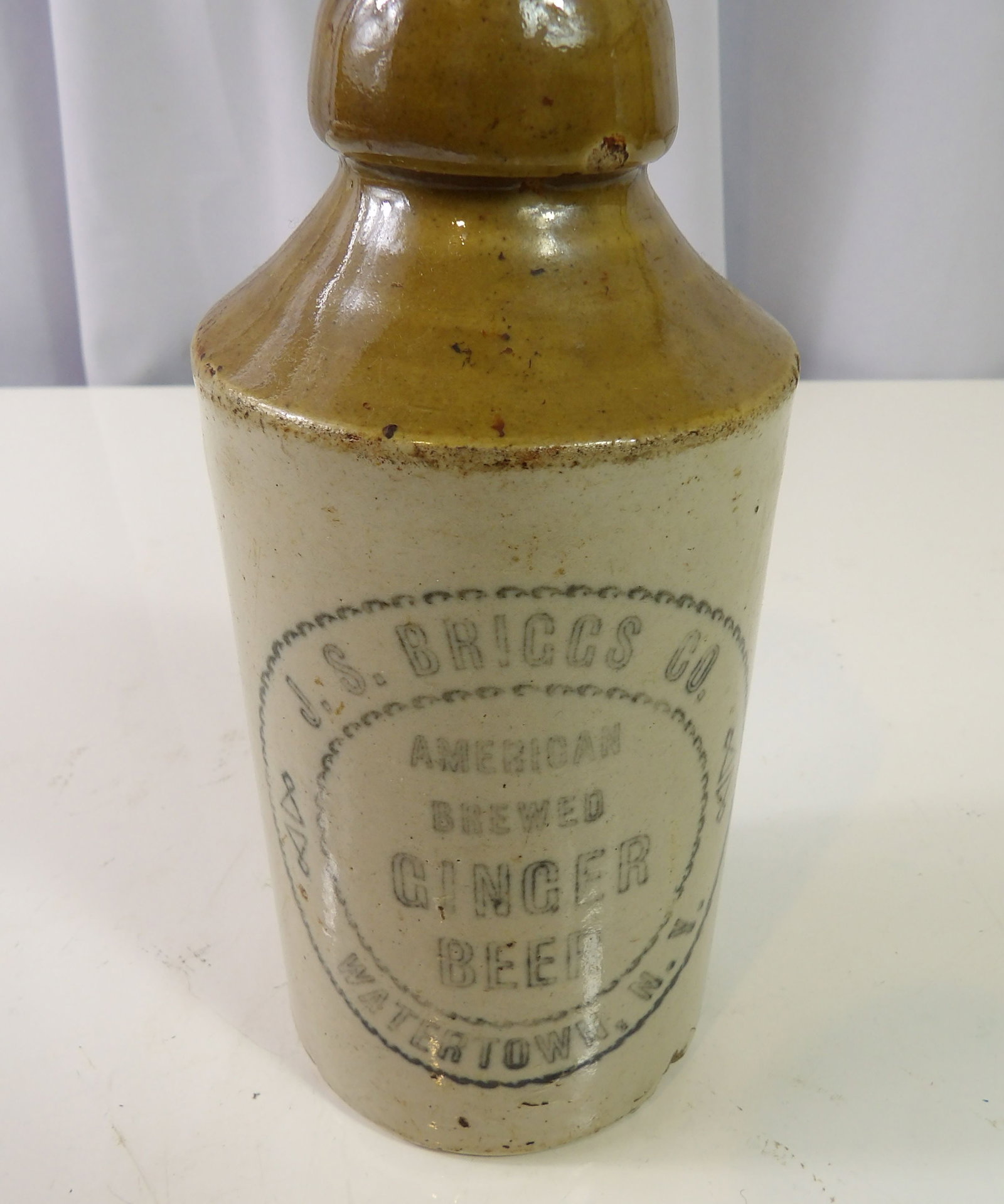 J.S. Briggs Co Stoneware Ginger beer Bottle (1 of 4)