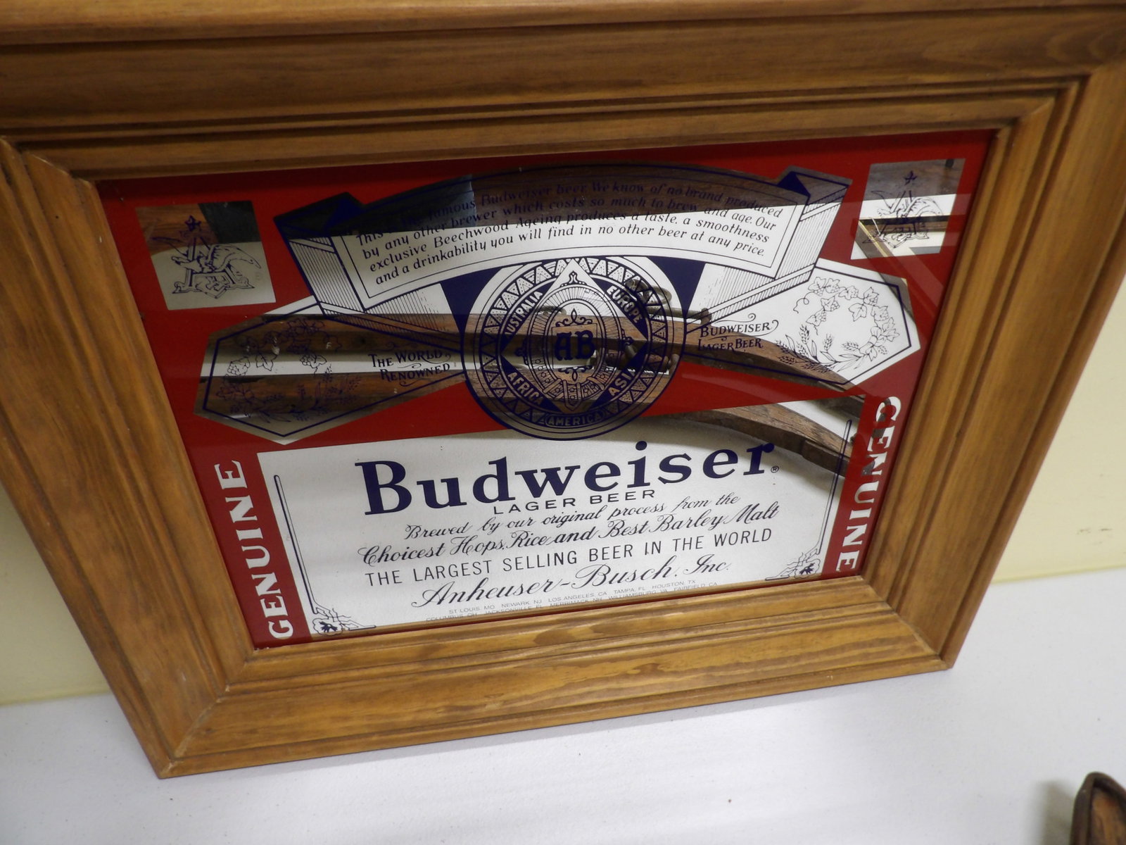 Early Budweiser Mirror - 3