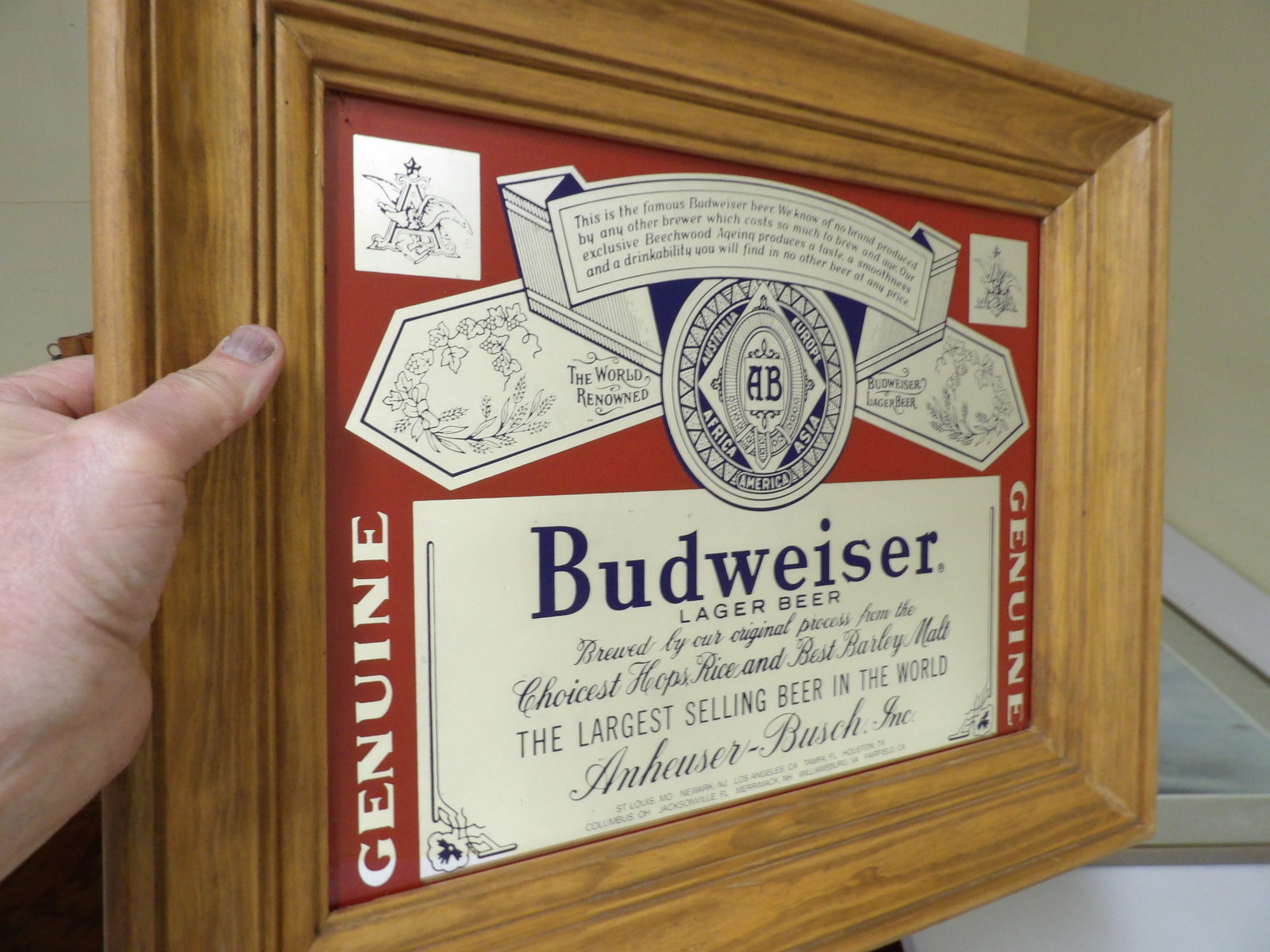 Early Budweiser Mirror - 4
