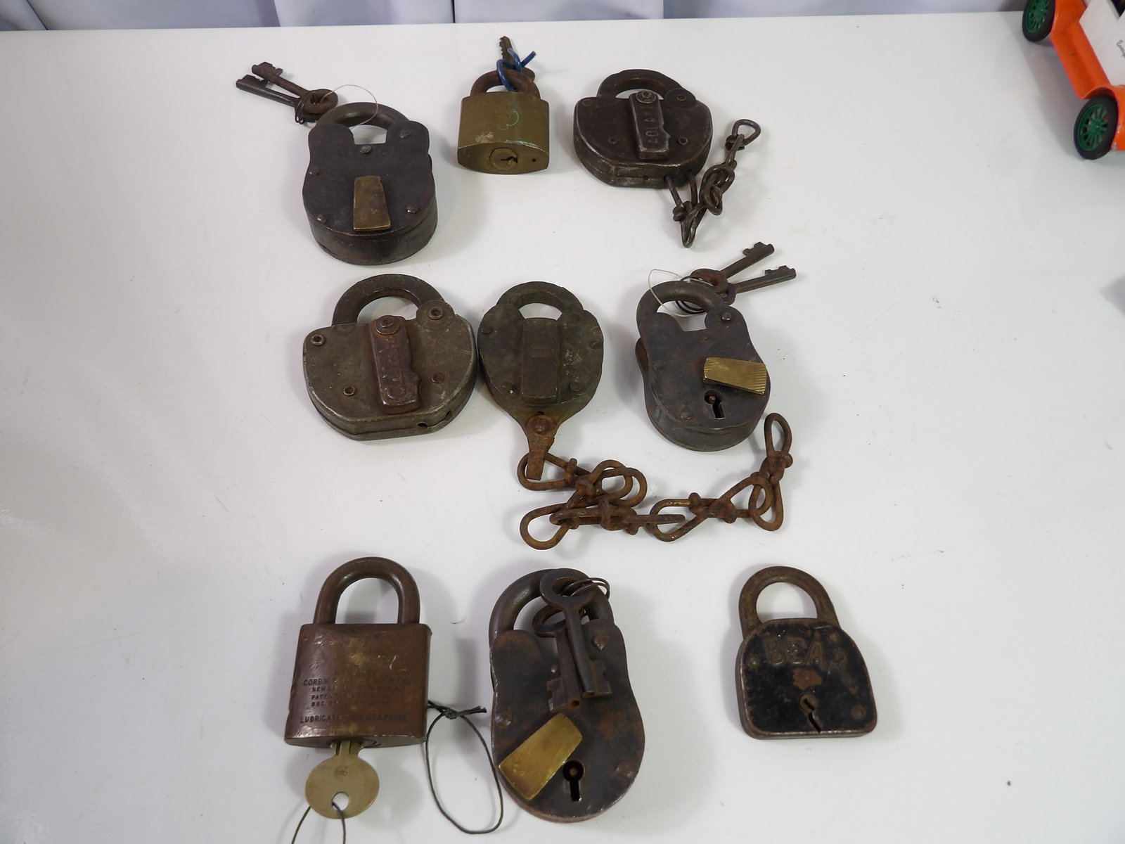 9 PCS.- Antique Padlocks (1 of 6)