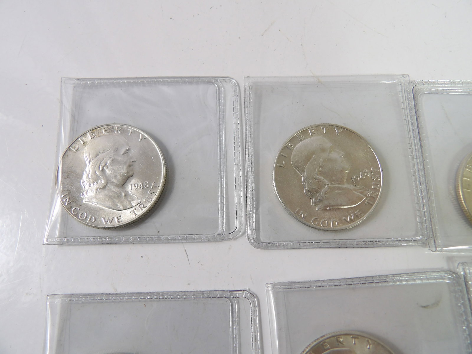 9 PCS.-Franklin Half-Dollars - 2