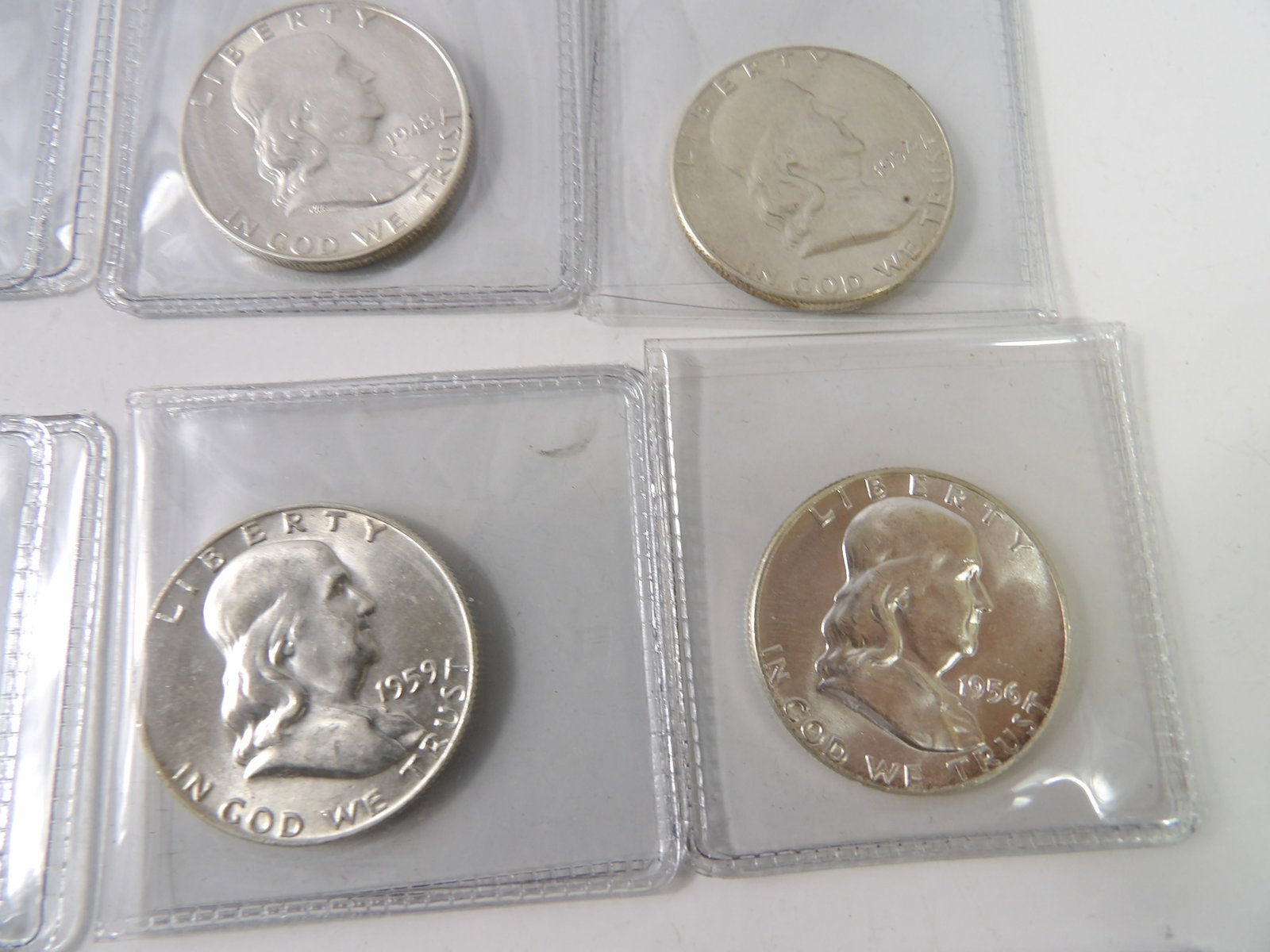 9 PCS.-Franklin Half-Dollars - 3