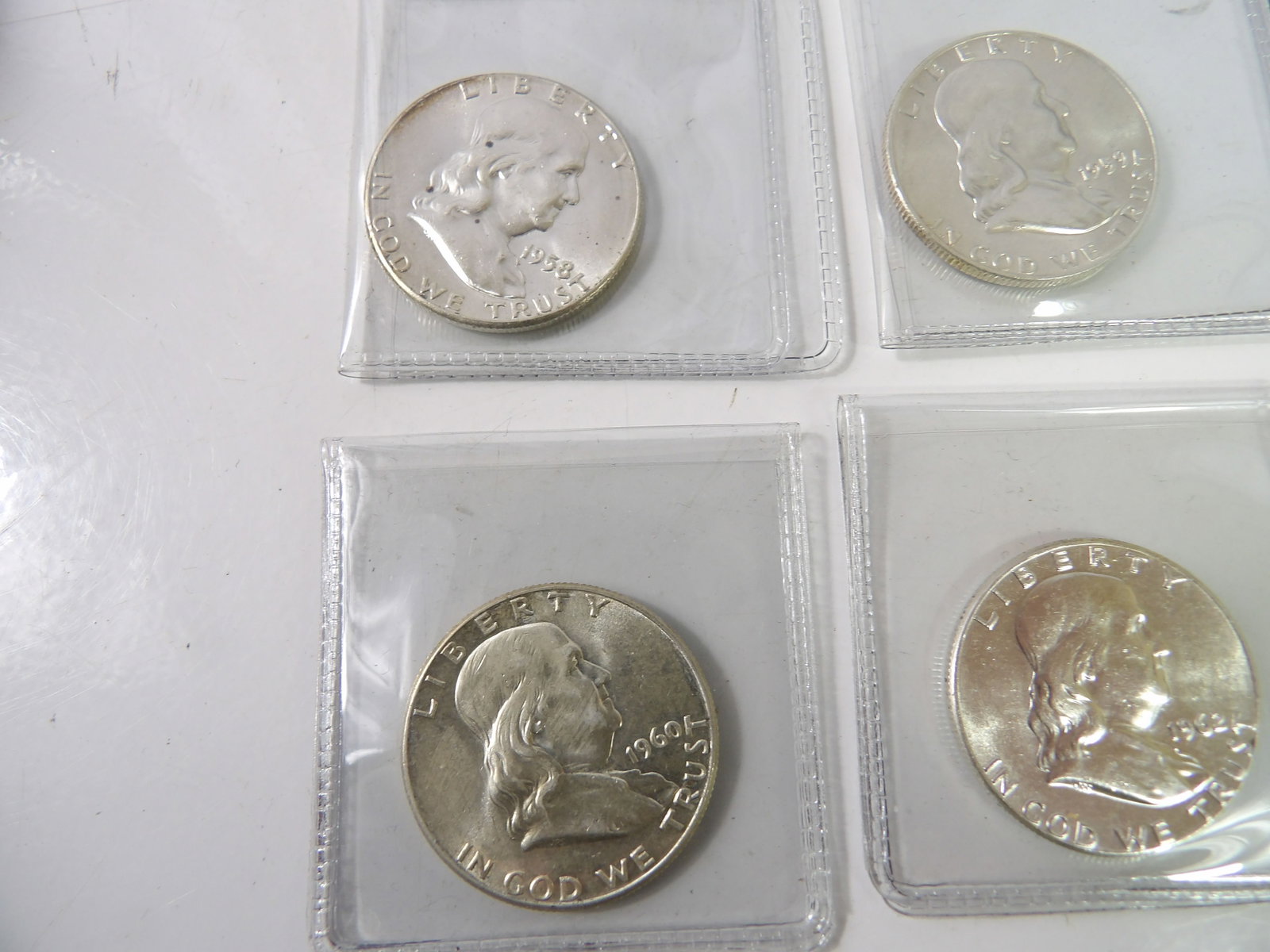 9 PCS.-Franklin Half-Dollars - 4