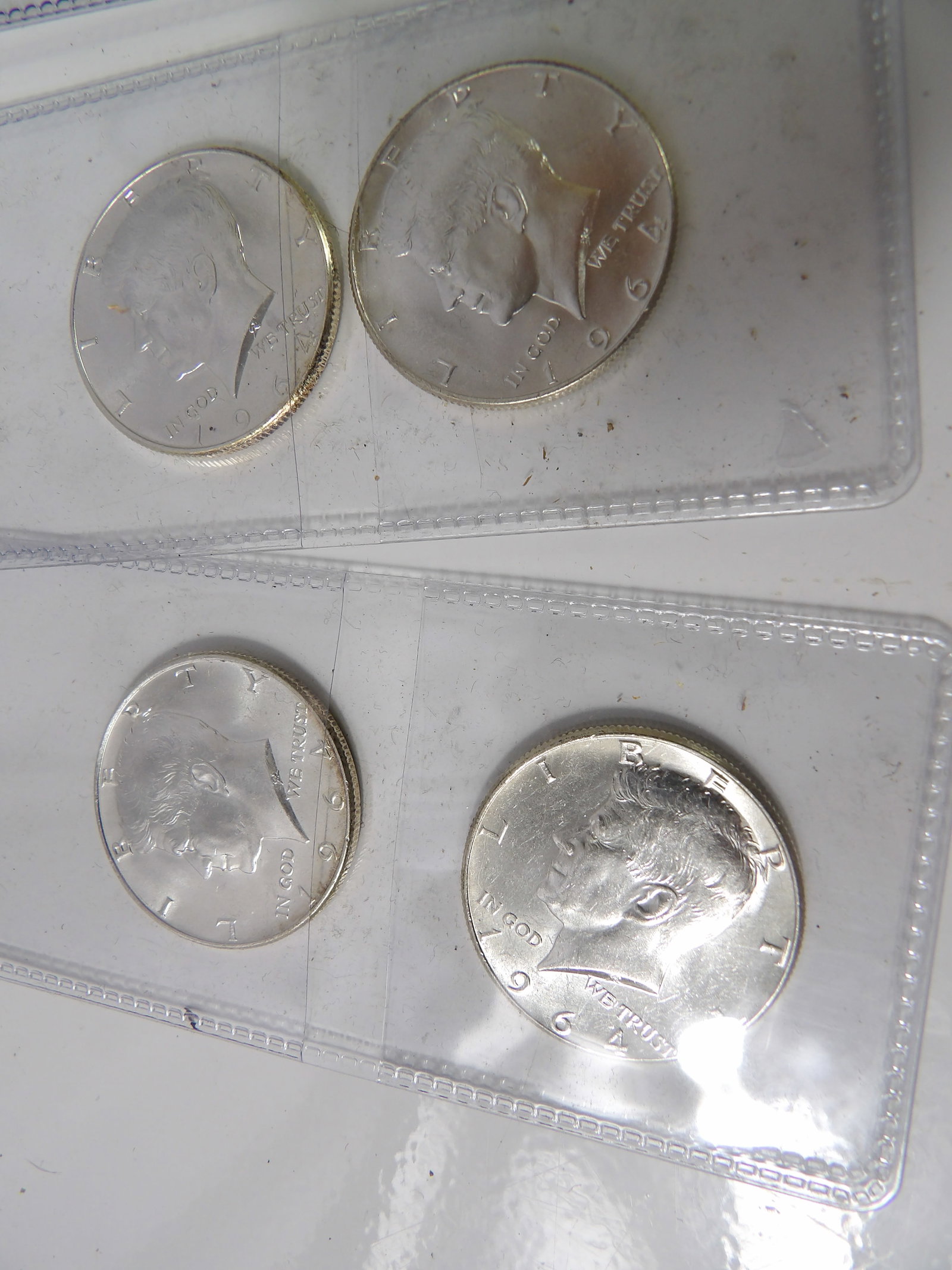 5 1964 Kennedy Silver Half-Dollars - 3
