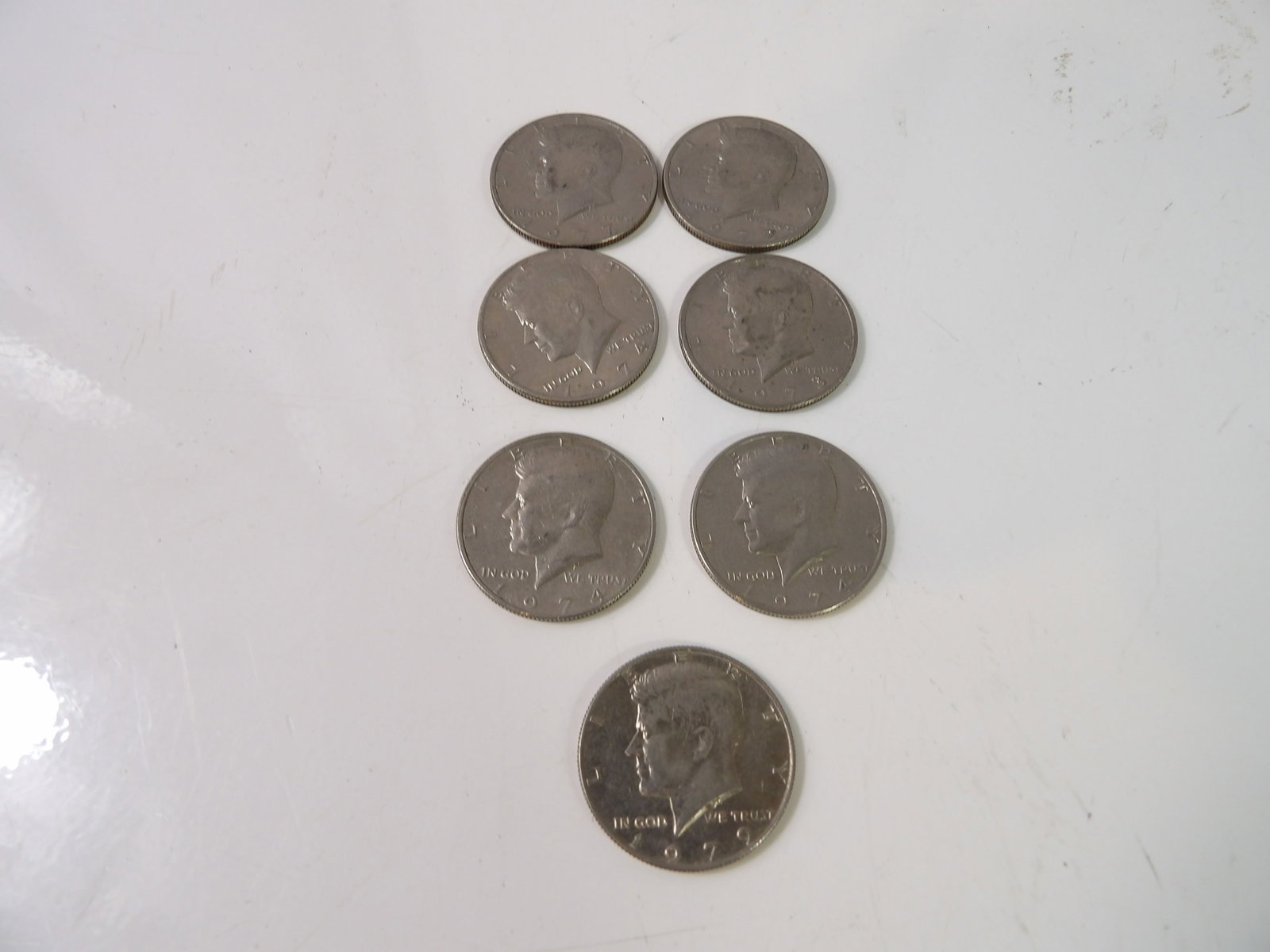 7 1970's Kennedy Half-Dollars (1 of 4)