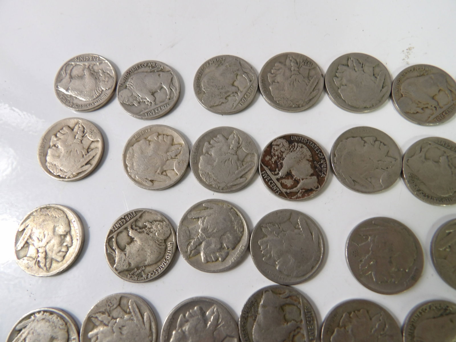 58 PCS.-Buffalo Nickels - 2