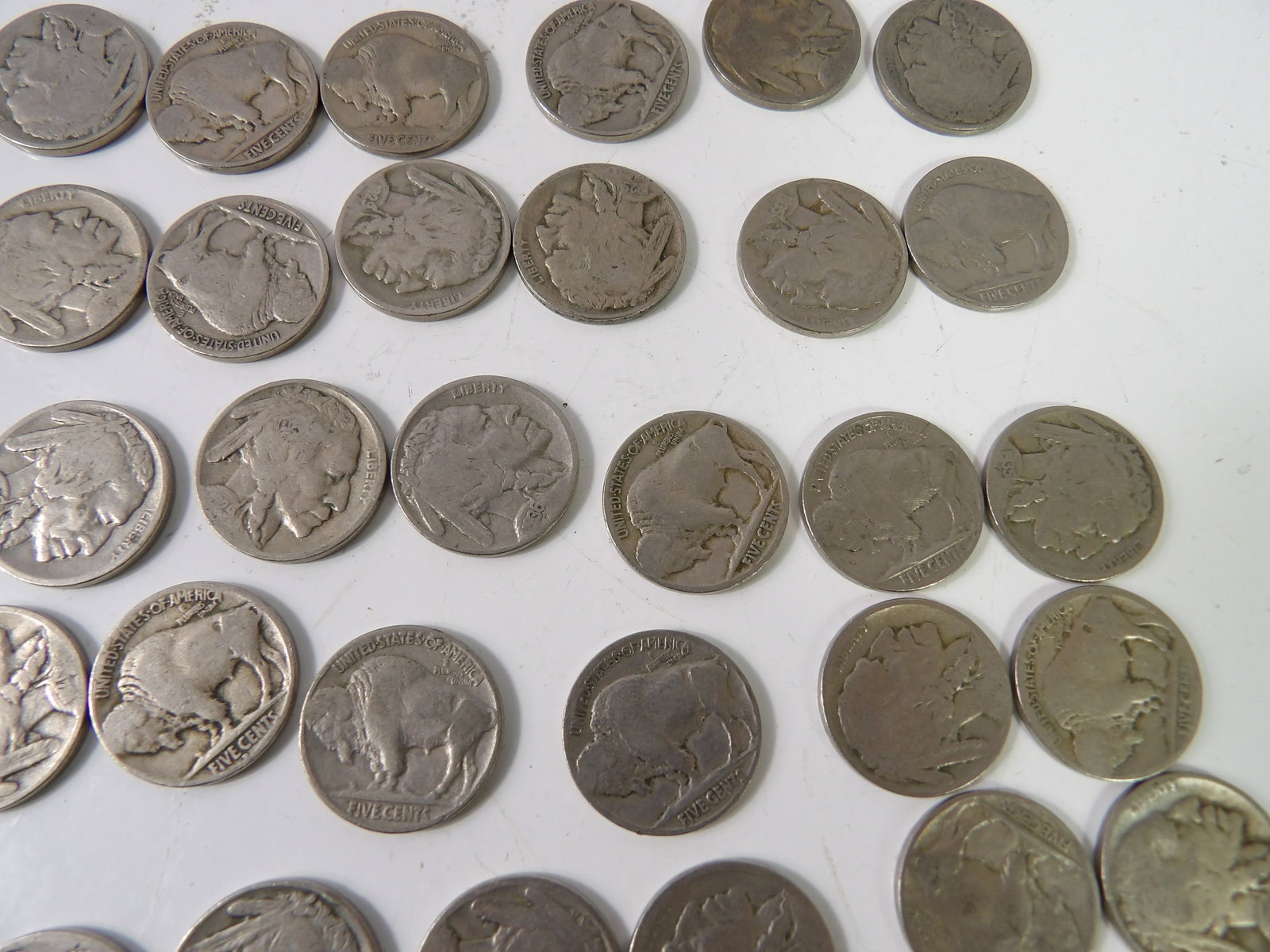 58 PCS.-Buffalo Nickels - 3