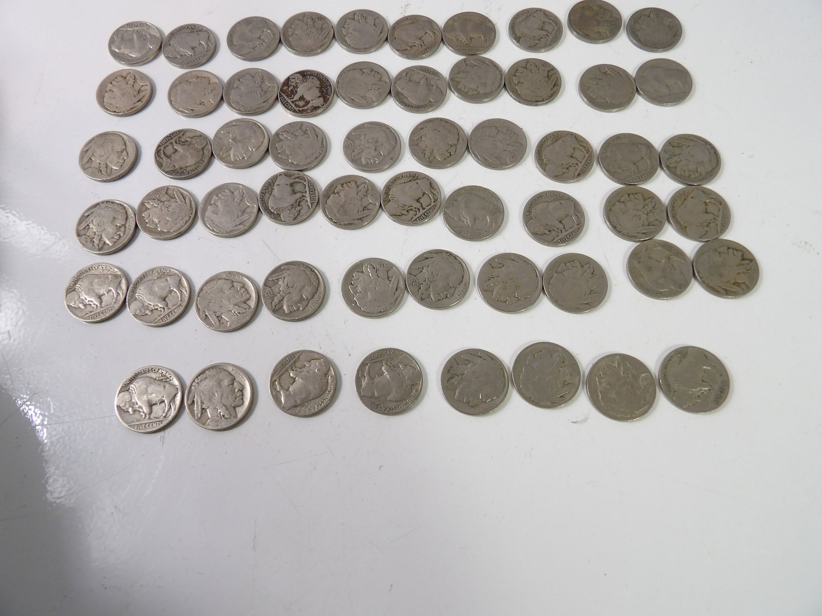 58 PCS.-Buffalo Nickels - 4