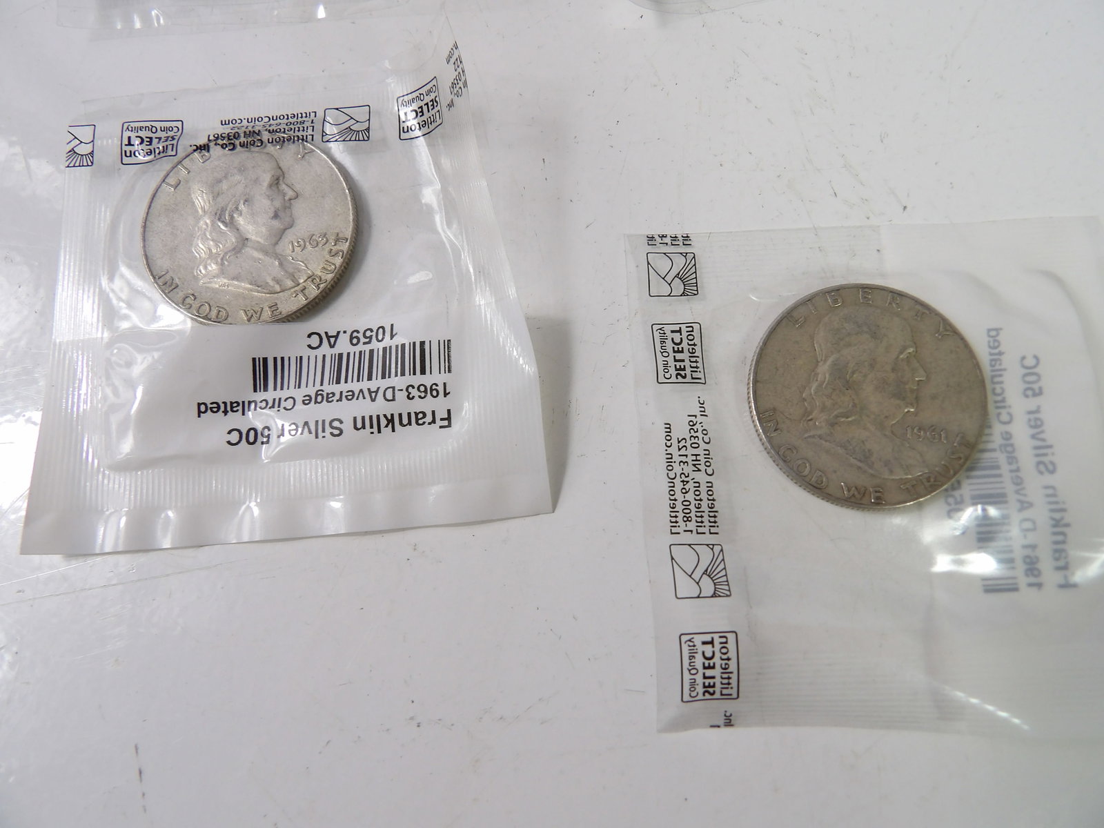 4 PCS.-Franklin Half-Dollars - 3