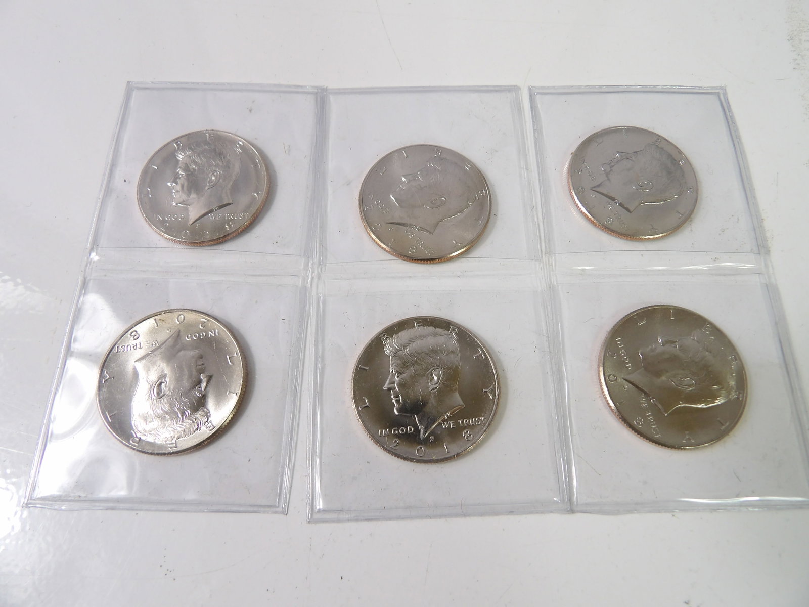 6 2018 Uncirculated Kennedy Half-Dollars (1 of 3)