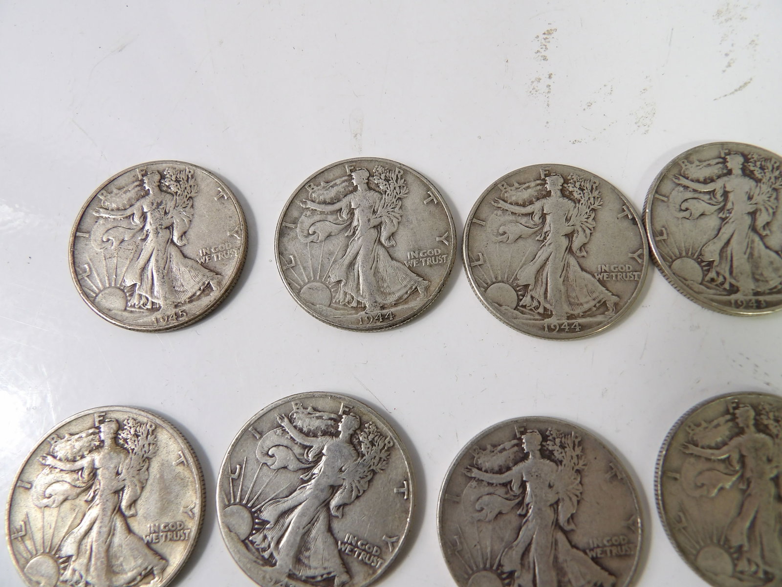 13 PCS.- Walking Liberty Half-Dollars - 2