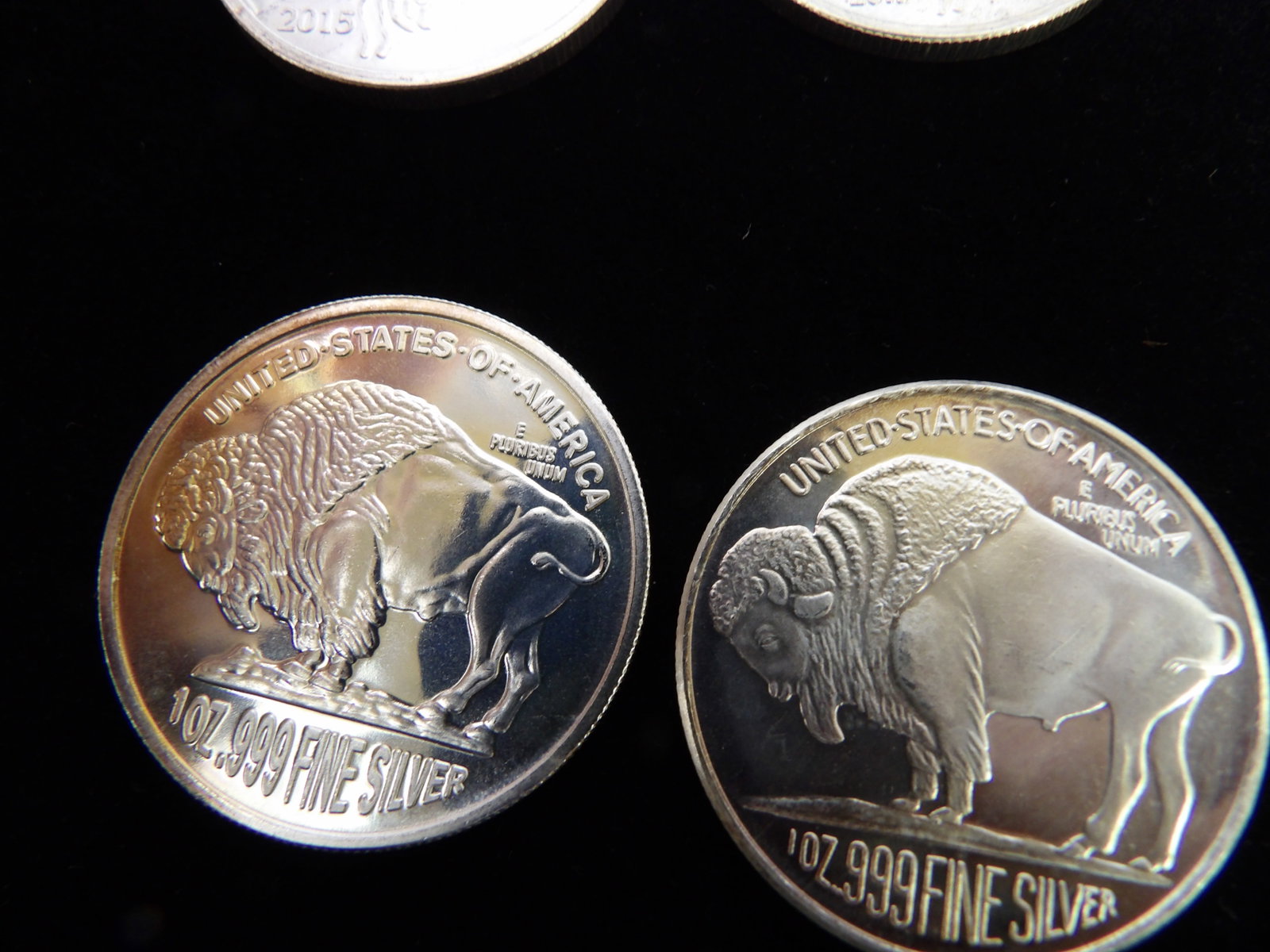 6 Silver Buffalo Rounds - 3
