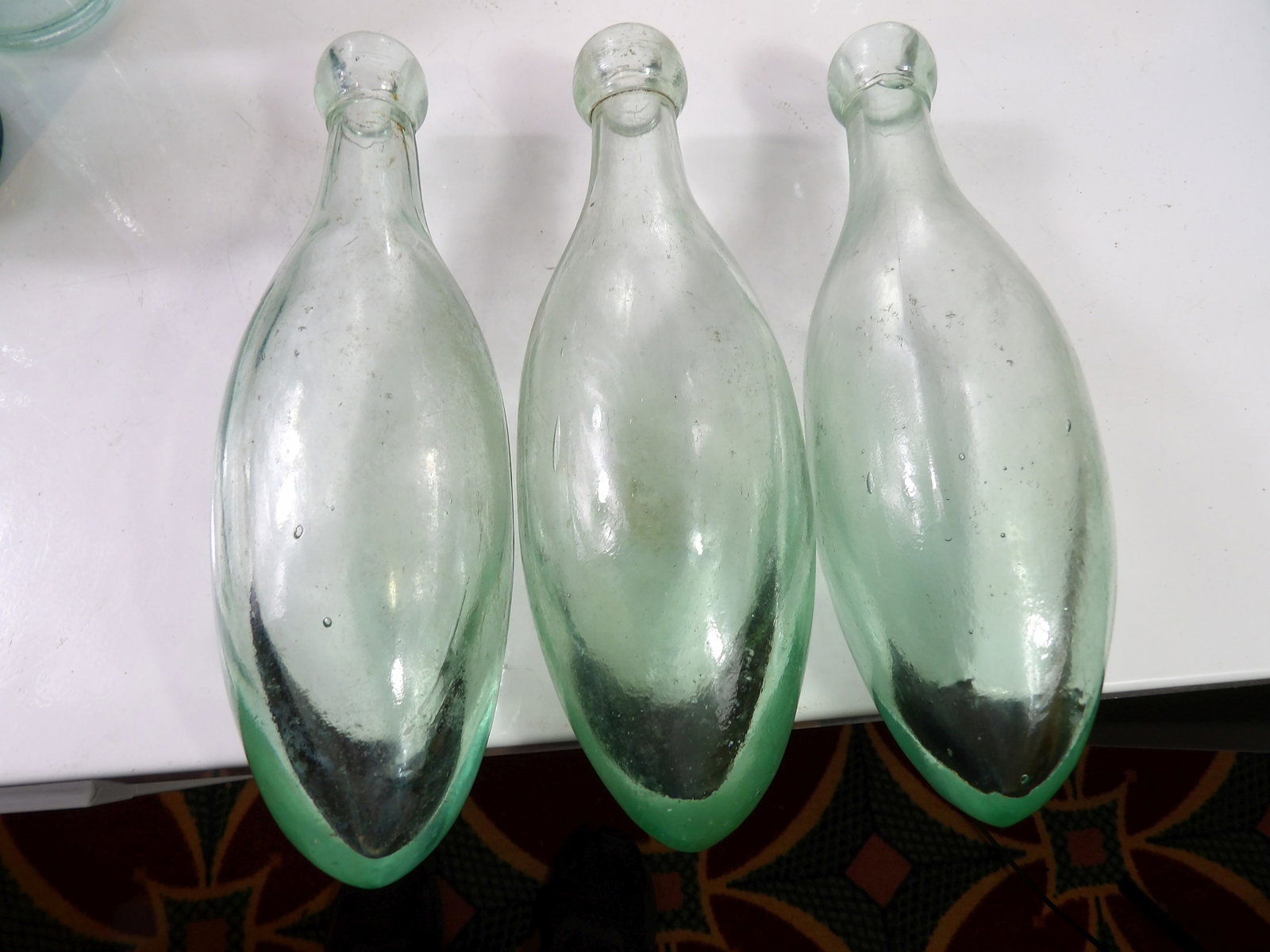 3 Early Blob Top Torpedo Bottles (1 of 4)