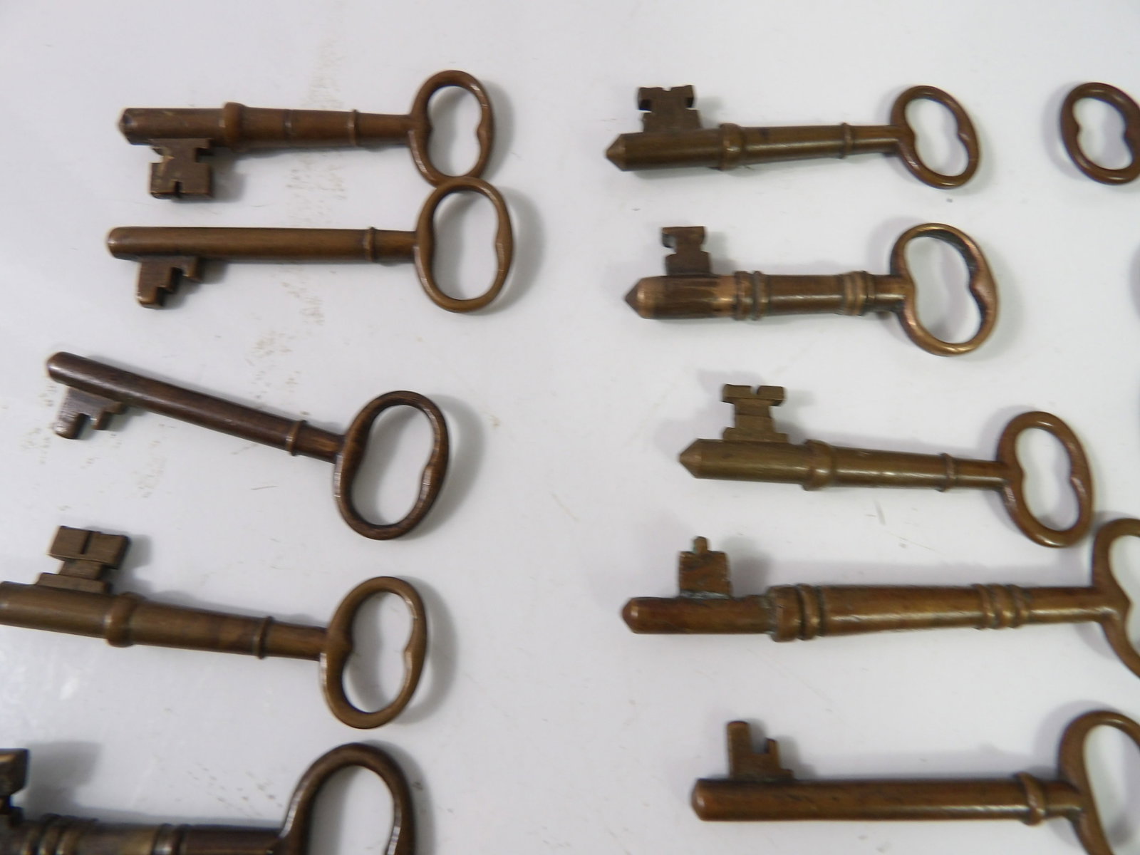 Various Brass & Bronze Skeleton Keys - 2