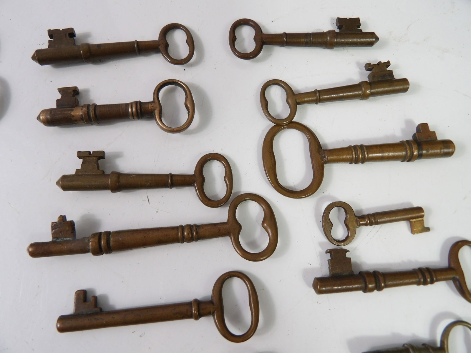 Various Brass & Bronze Skeleton Keys - 3