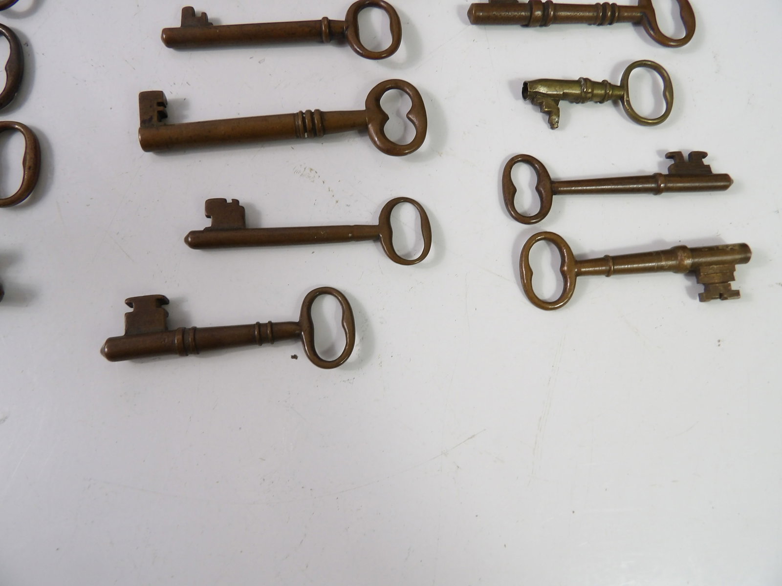 Various Brass & Bronze Skeleton Keys - 4