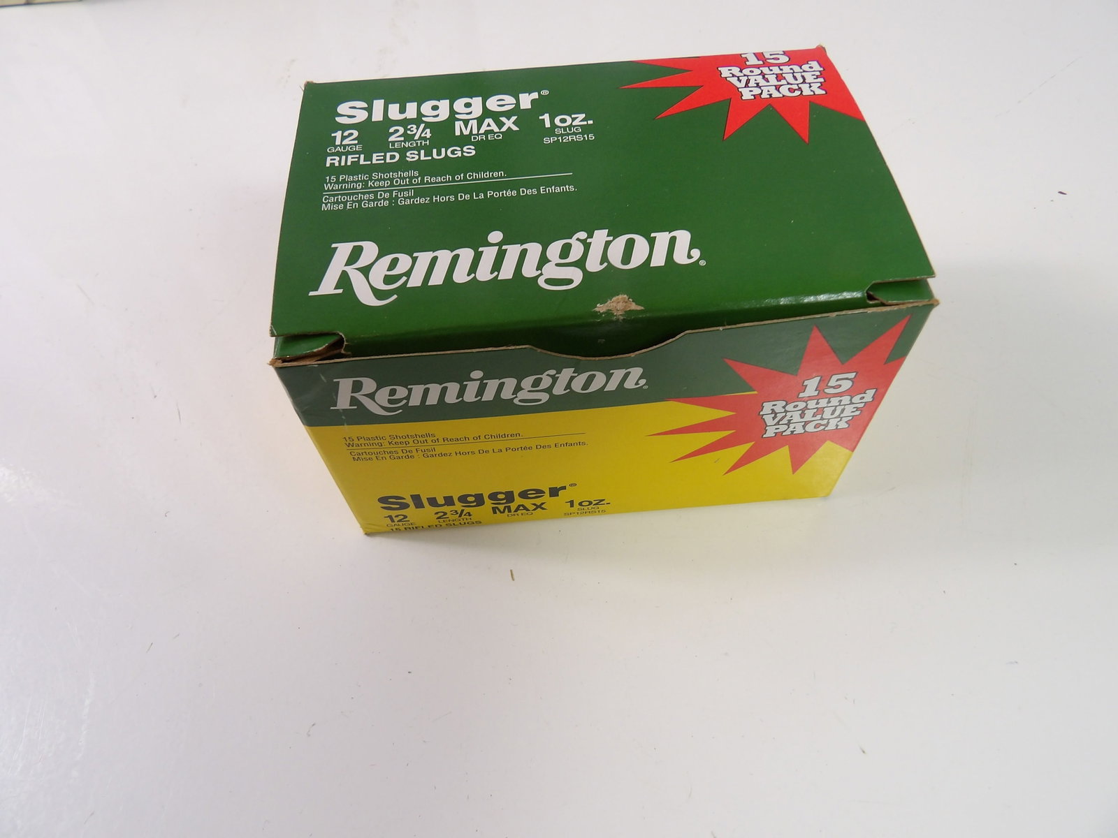 1 Box 12 Gauge 2 3/4" 1 oz Slugs: 1 Box 12 Gauge 2 3/4" 1 oz. Slugs, 15 Count Box. All measurements approximate. Please see photos for condition and details. Selling as is from 04281.