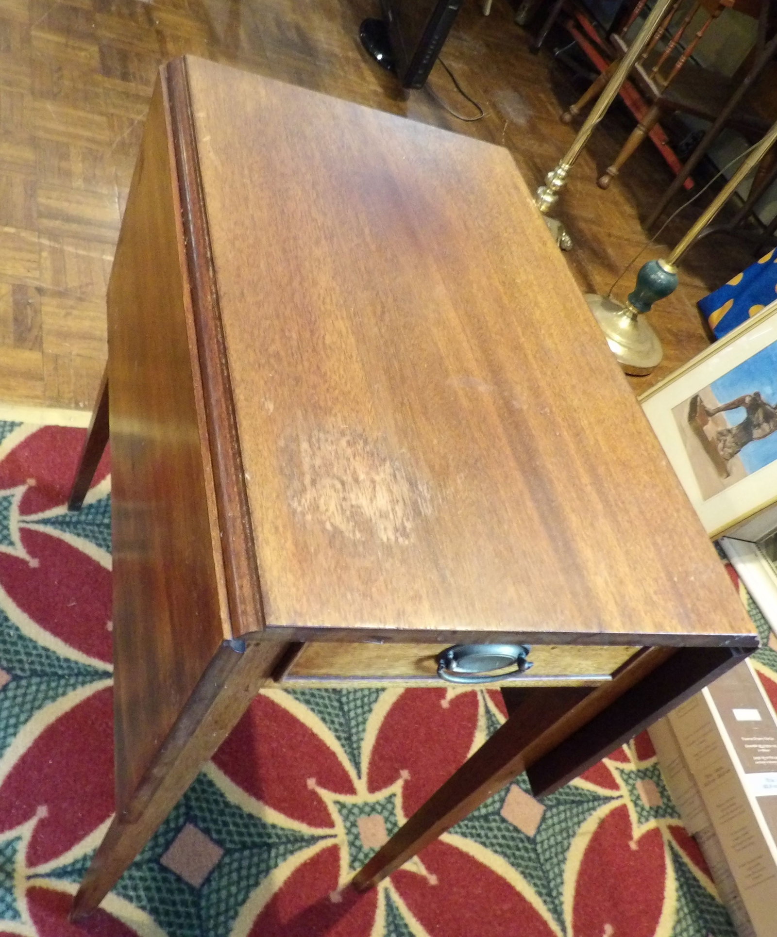 Vintage Drop Leaf Side Table - 4
