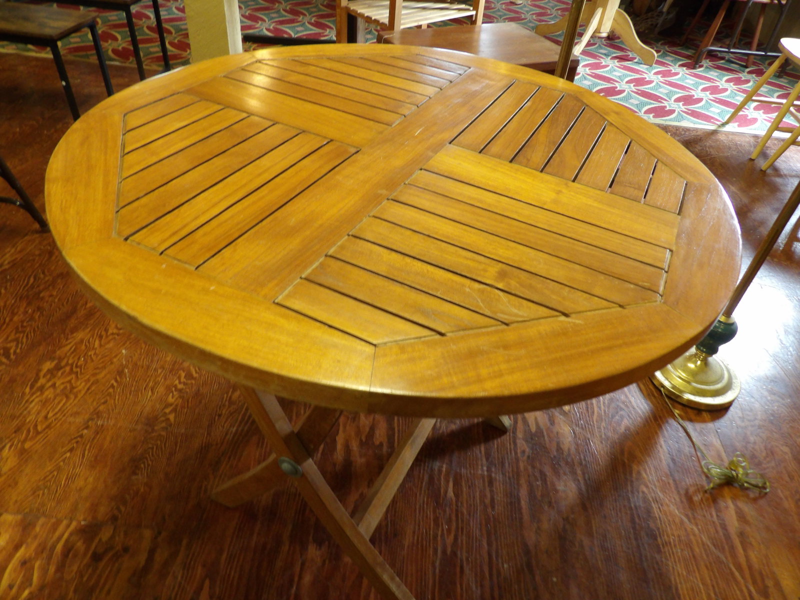 36" Round Folding Outdoor Dining Table - 5