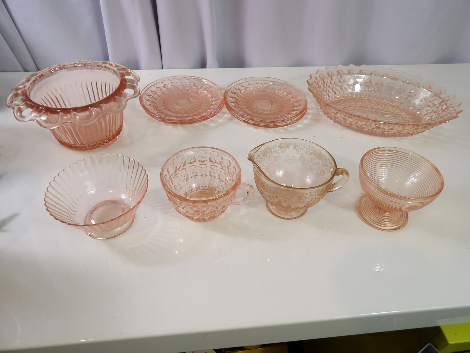 Collection of Pink Depression Glass (1 of 5)