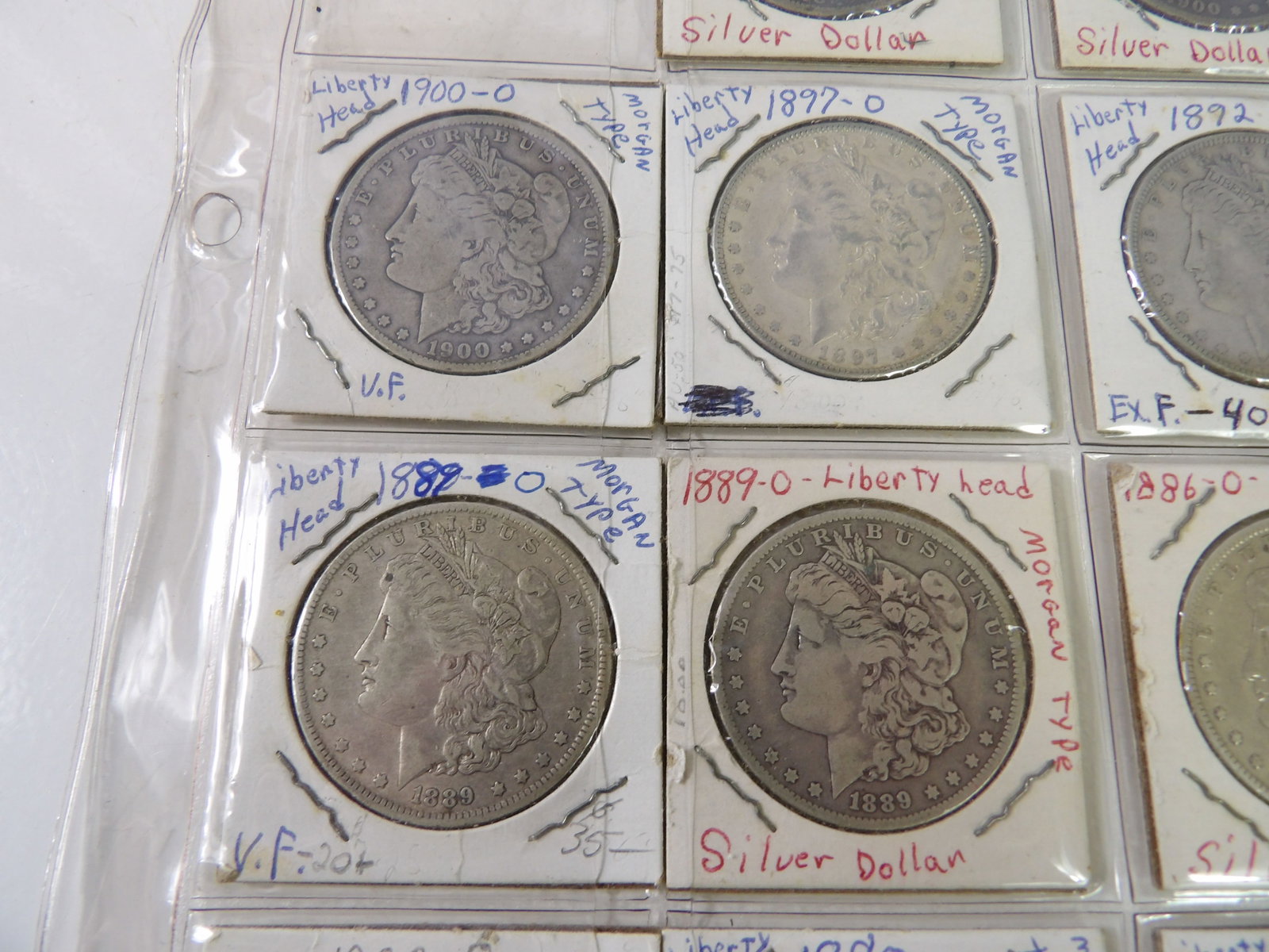14 PCS.- Early Morgan Dollars - 3