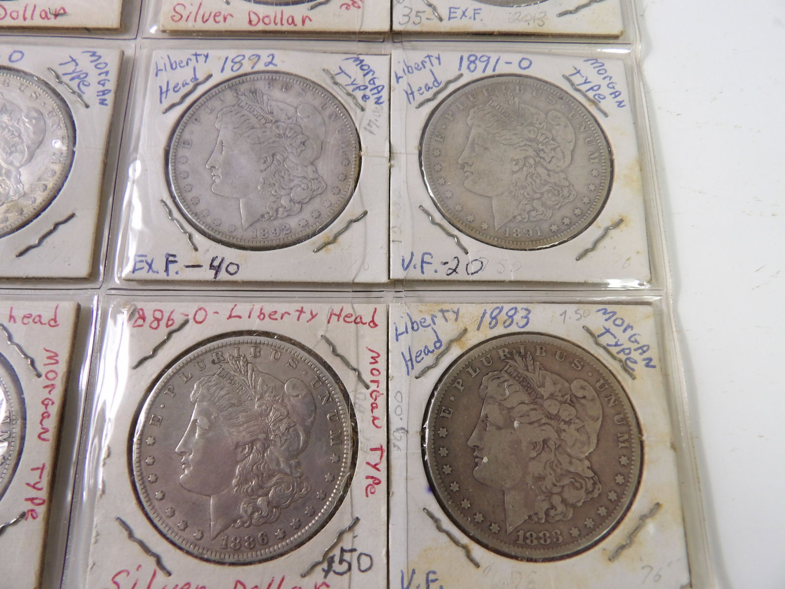 14 PCS.- Early Morgan Dollars - 4