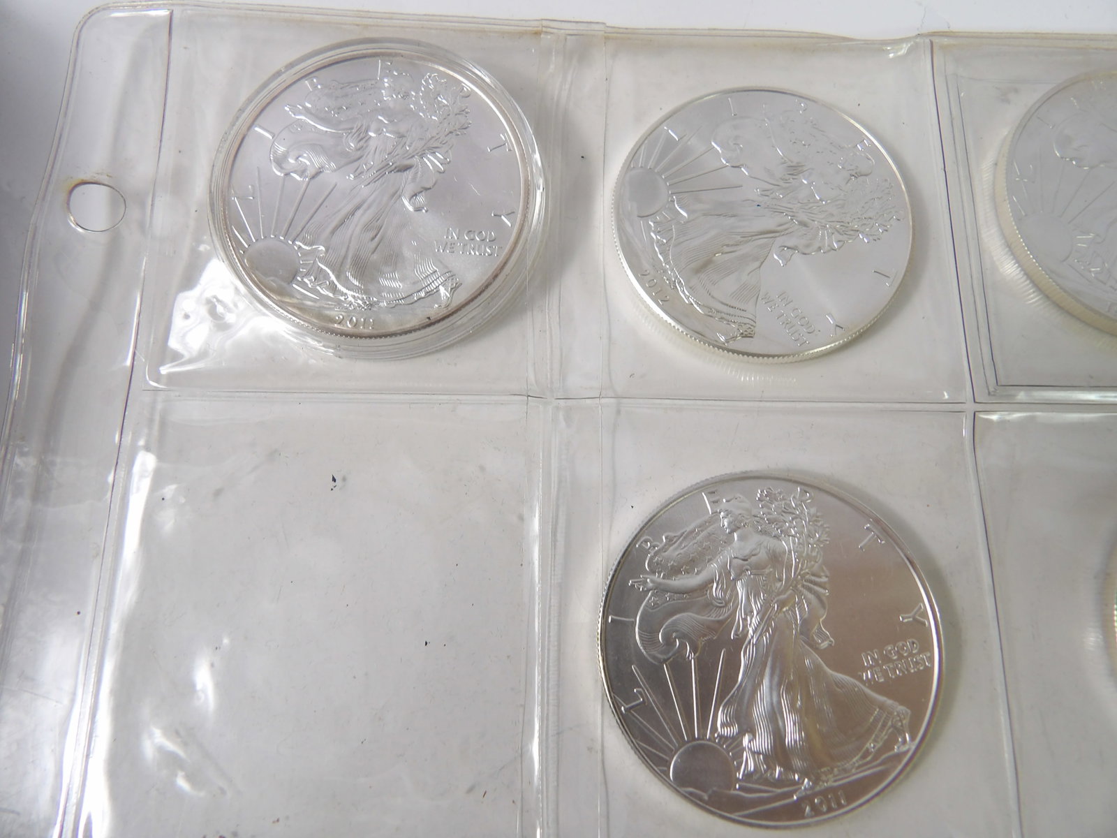 9 Silver Eagles, 1997, 2006, 2011, & 2012 - 4