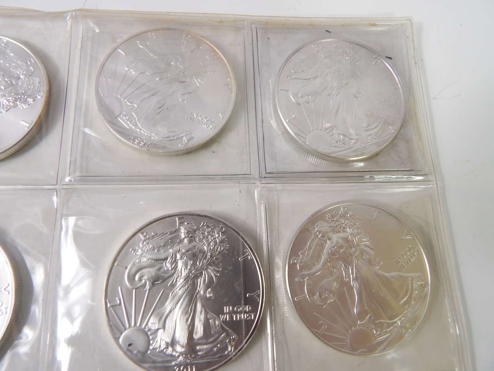 9 Silver Eagles, 1997, 2006, 2011, & 2012 - 5