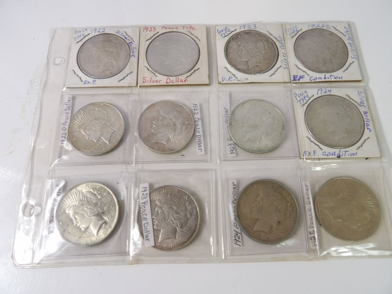 12 1922 - 1925 Peace Dollars (1 of 5)